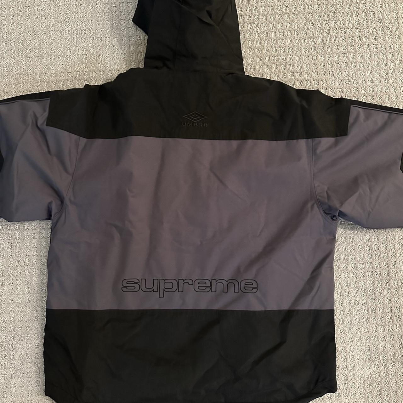 SUPREME®/UMBRO HOODED ANORAK Dark Purple Water... - Depop