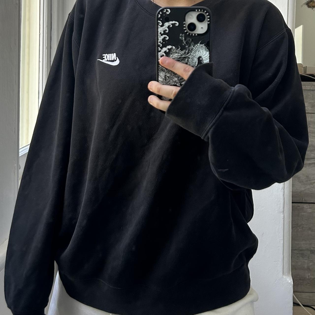mens nike sweatshirt black