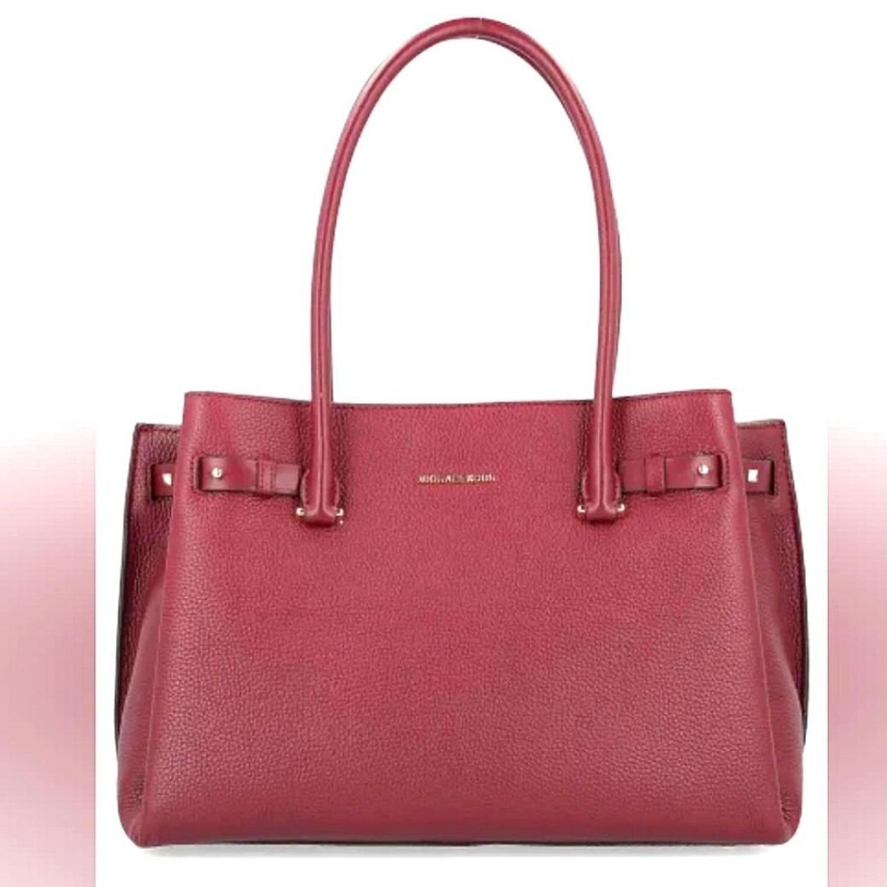 Michael Kors Addison satchel burgundy Depop