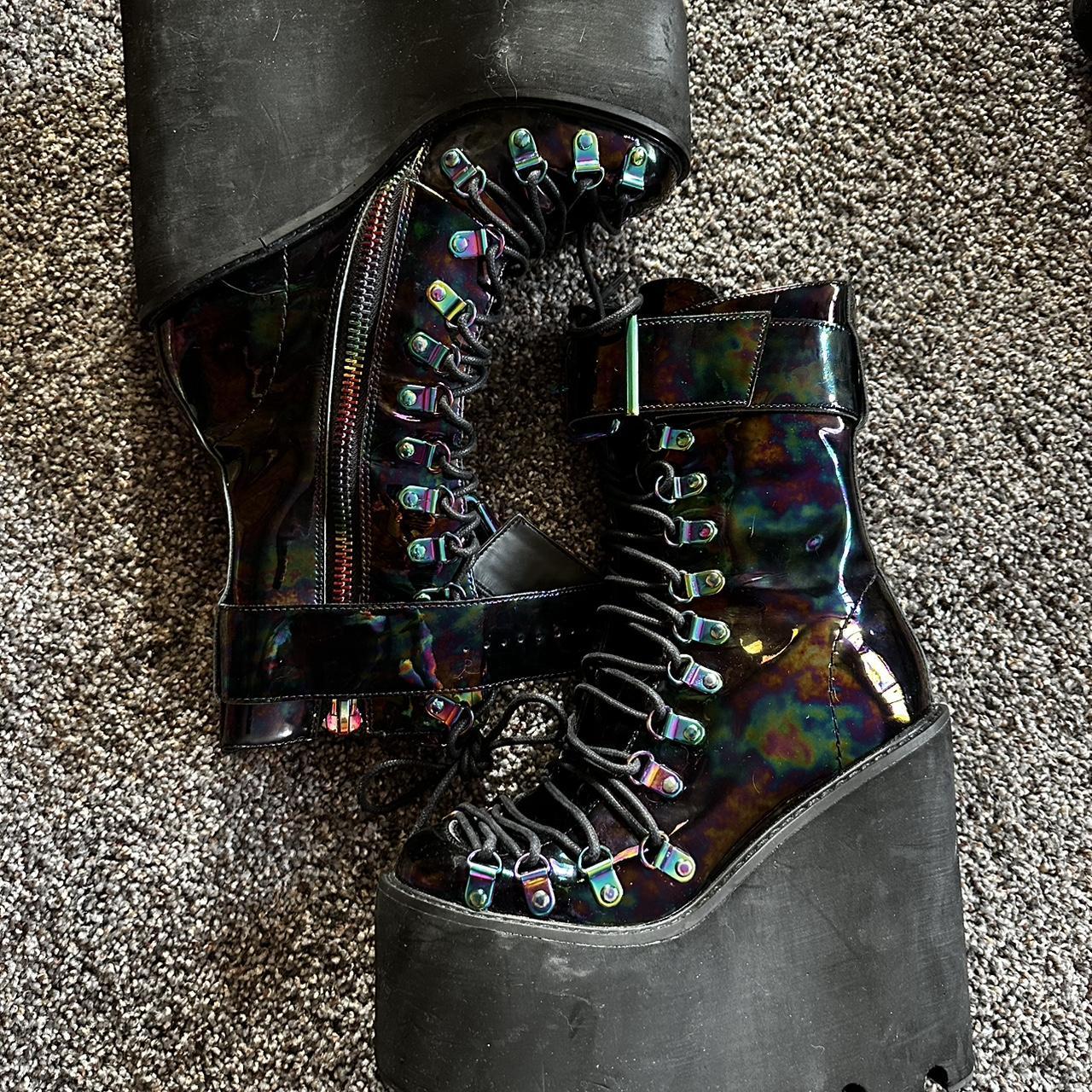 Current mood shop rainbow boots