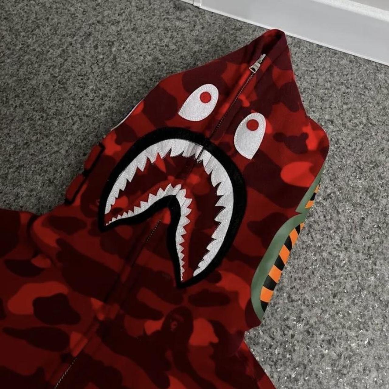 Red Bape Hoodie 100% Authentic Size: Large Shipping... - Depop