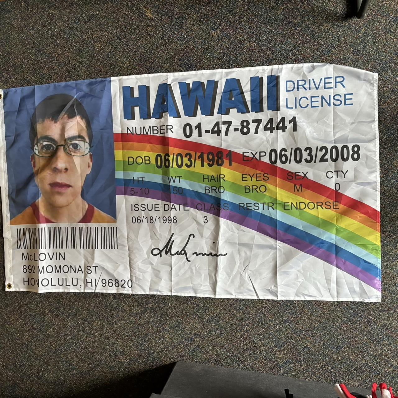 McLovin Flag 3x5 feet / 90x150cm, two grommets Dorm... - Depop