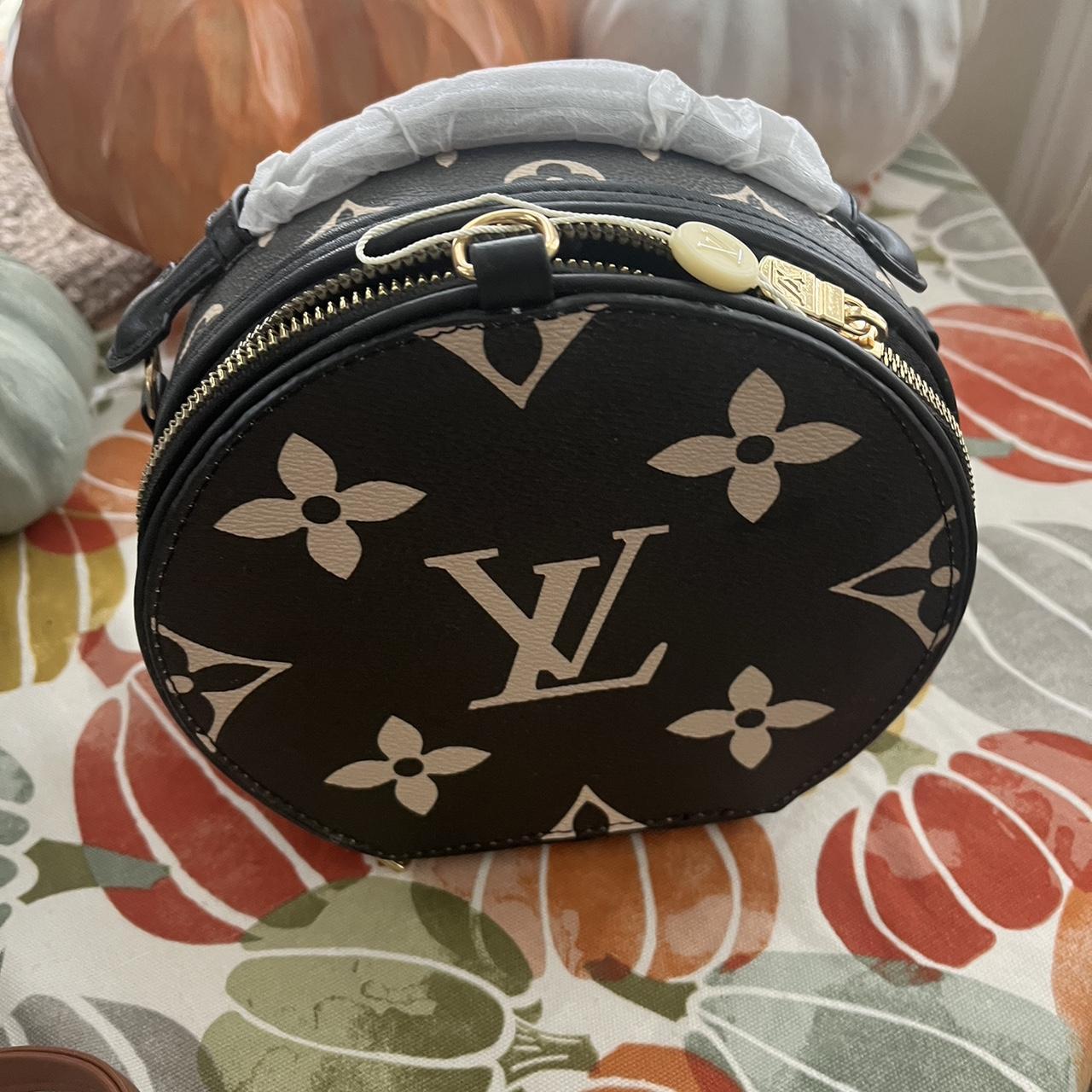 White lv bag - comes with a small round bag that is - Depop