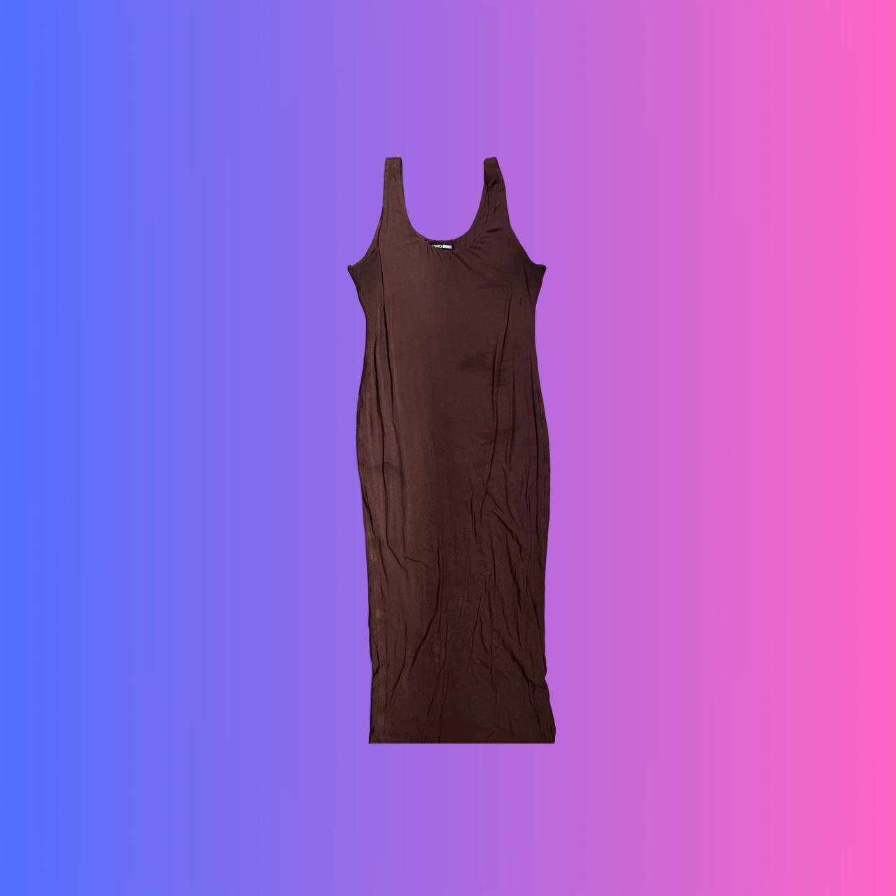 Chocolate Brown Midi Dress ⭒ #dress #casual - Depop