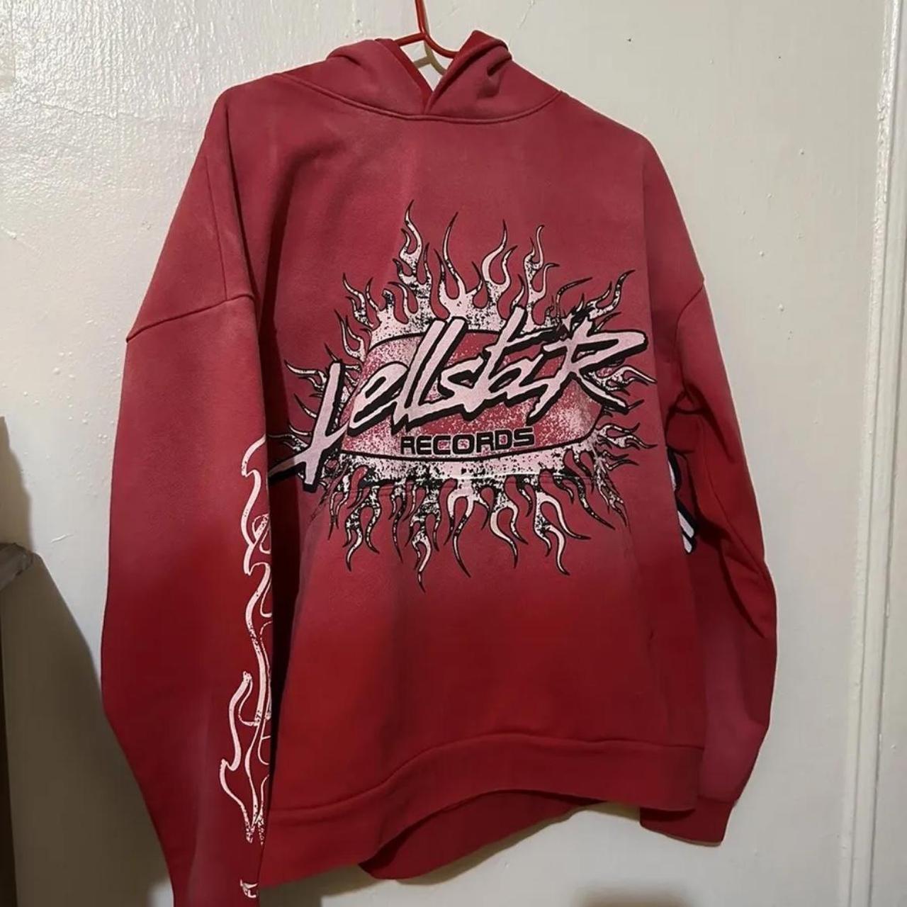Red Hellstar Hoodie Authentic Size XL I'm negotiable | Depop