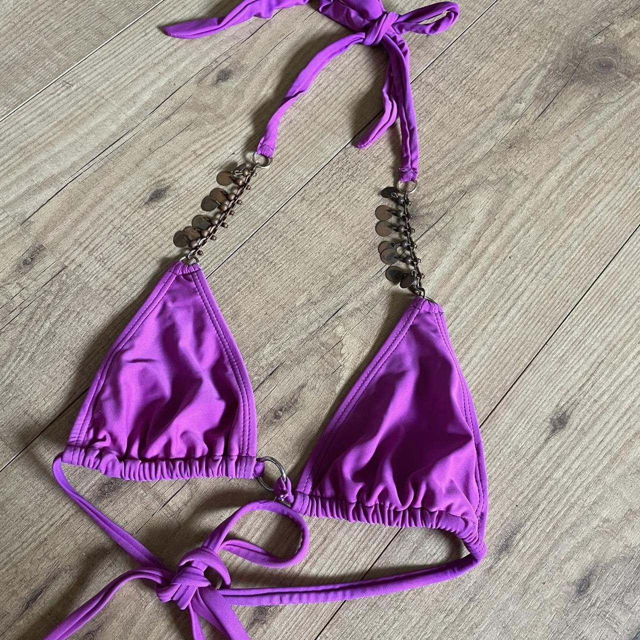 Moda minx purple bikini size small with extra... Depop