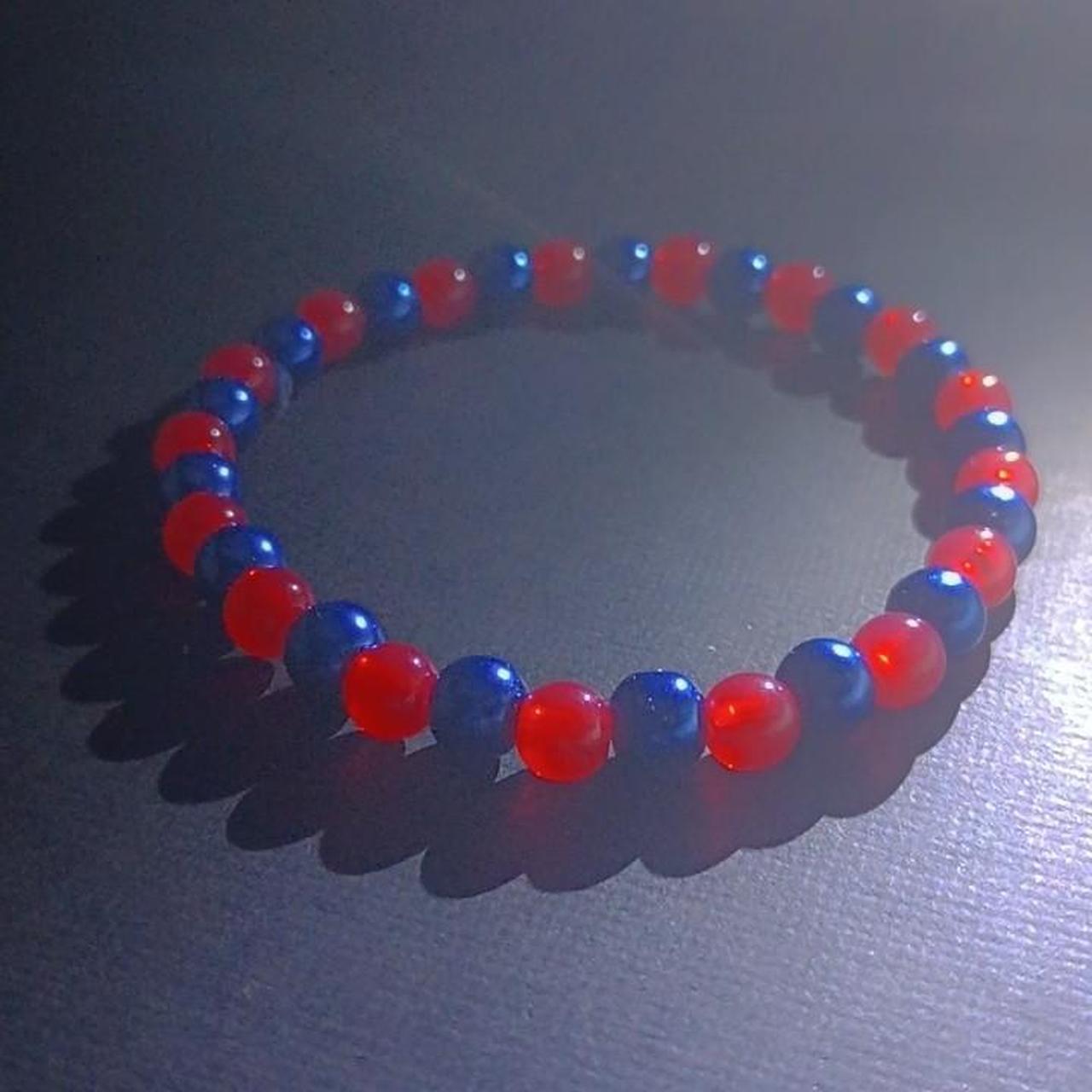 Spiderman beaded bracelet