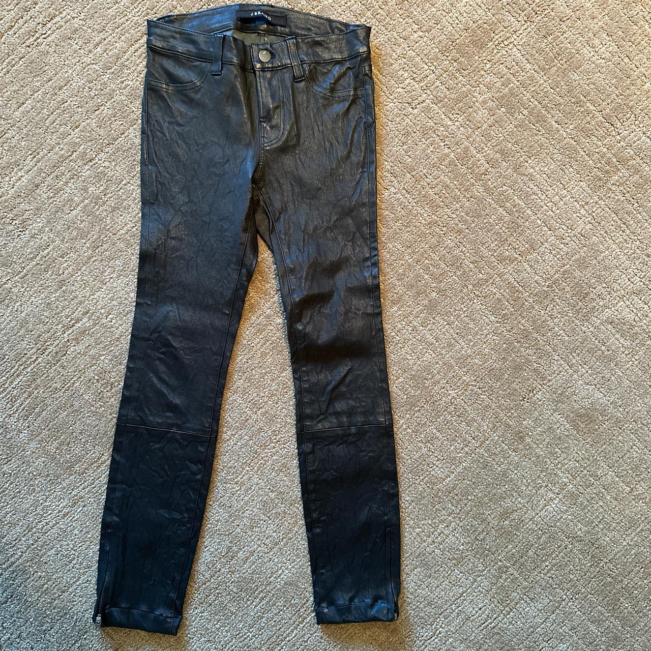 JBRAND leather pants size 24 but petit! - Depop