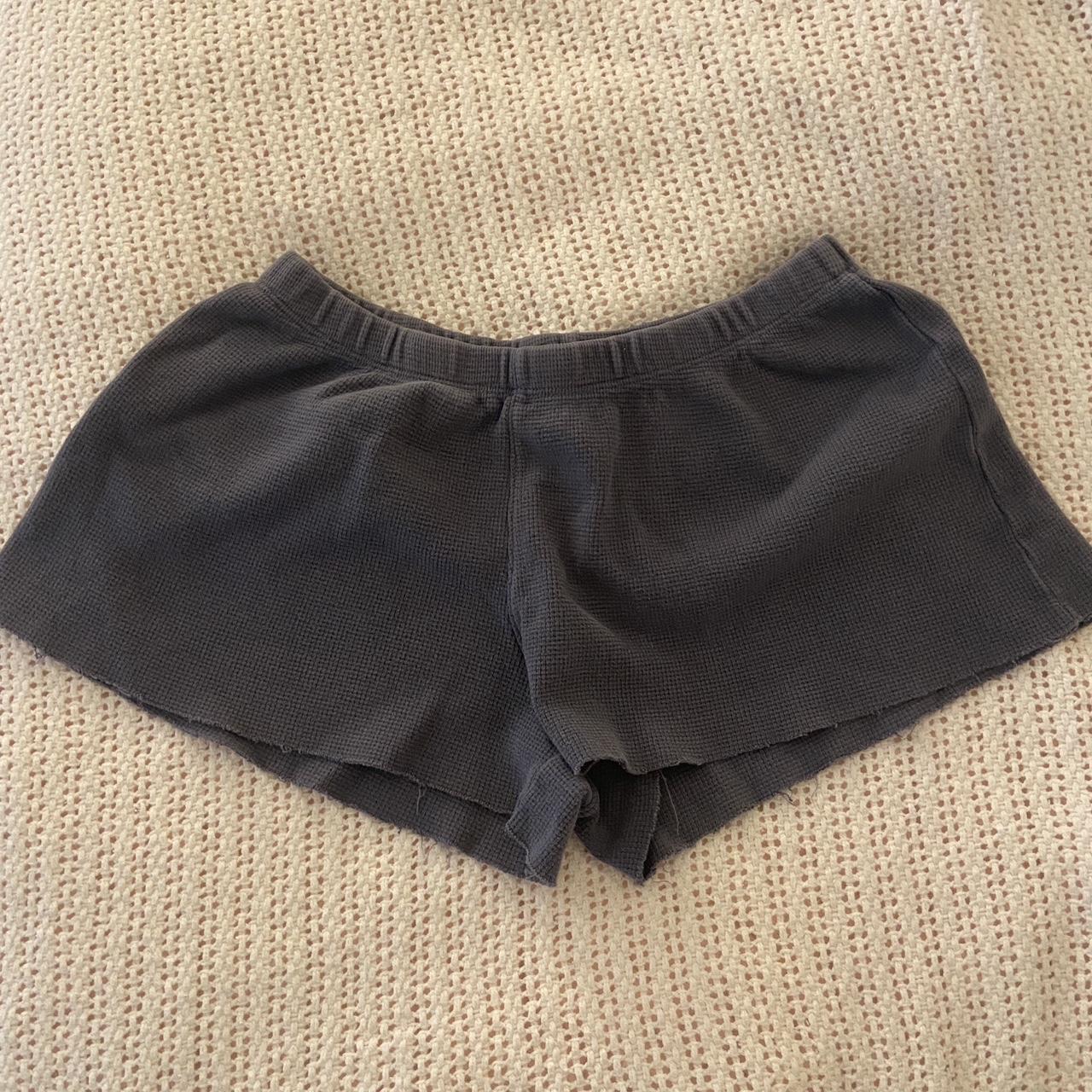 Brandy Melville navy waffle shorts Runs... Depop