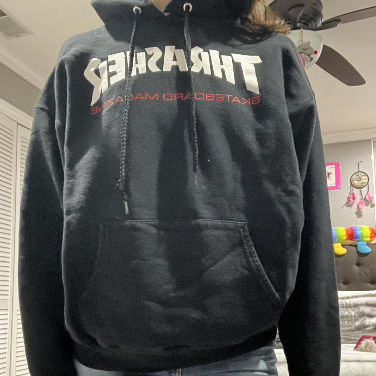 Thrasher Women's Black and Red Hoodie
