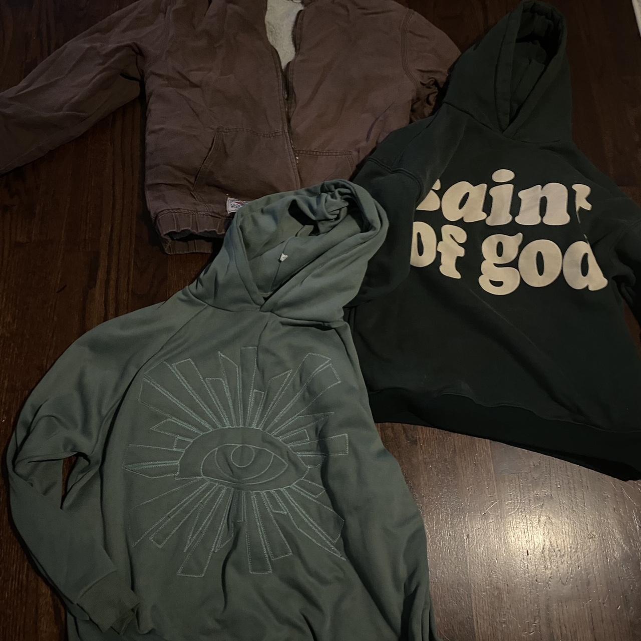 DIFF Men's Hoodie - Green/Multi - S – 3 diff hood… - image 2