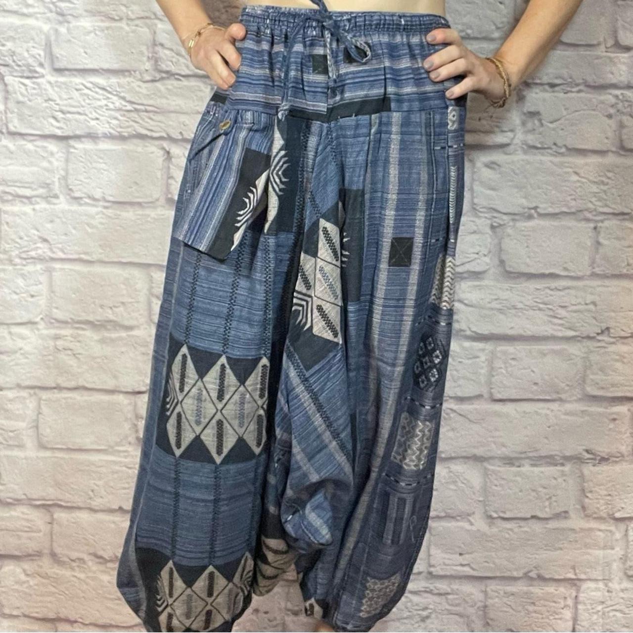 Harem pants -Lightweight, woven fabric -Imported,... - Depop