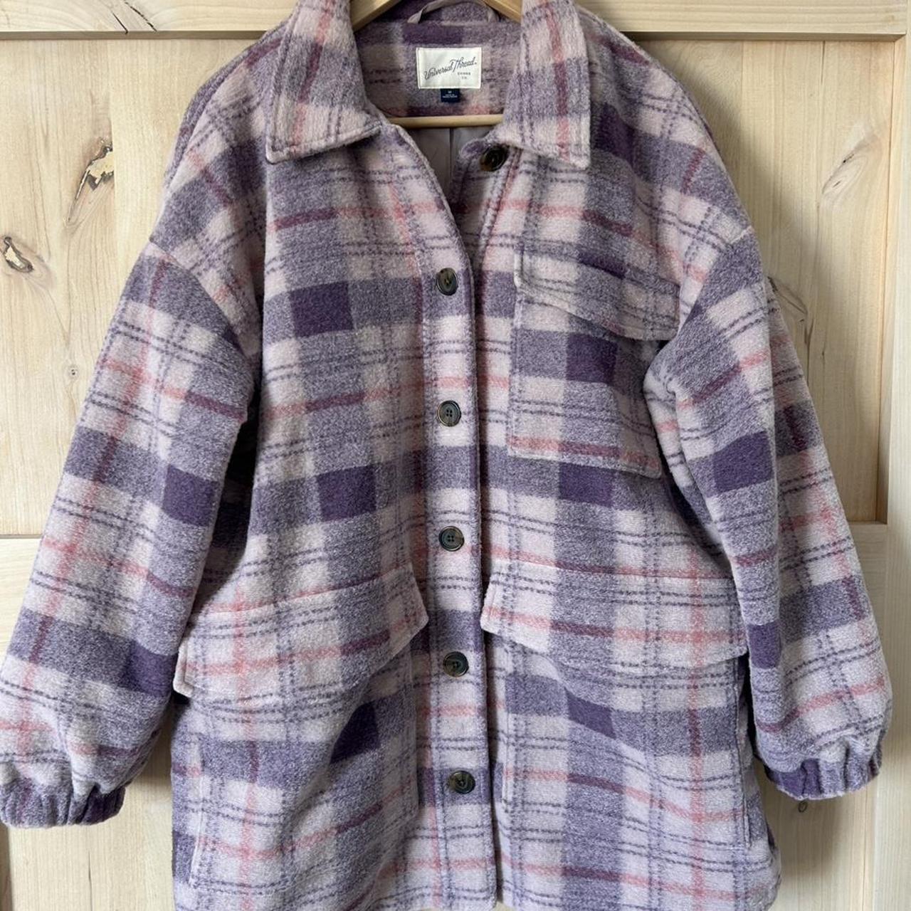 Universal Thread Women's Shacket Jacket - Purple/… - image 1