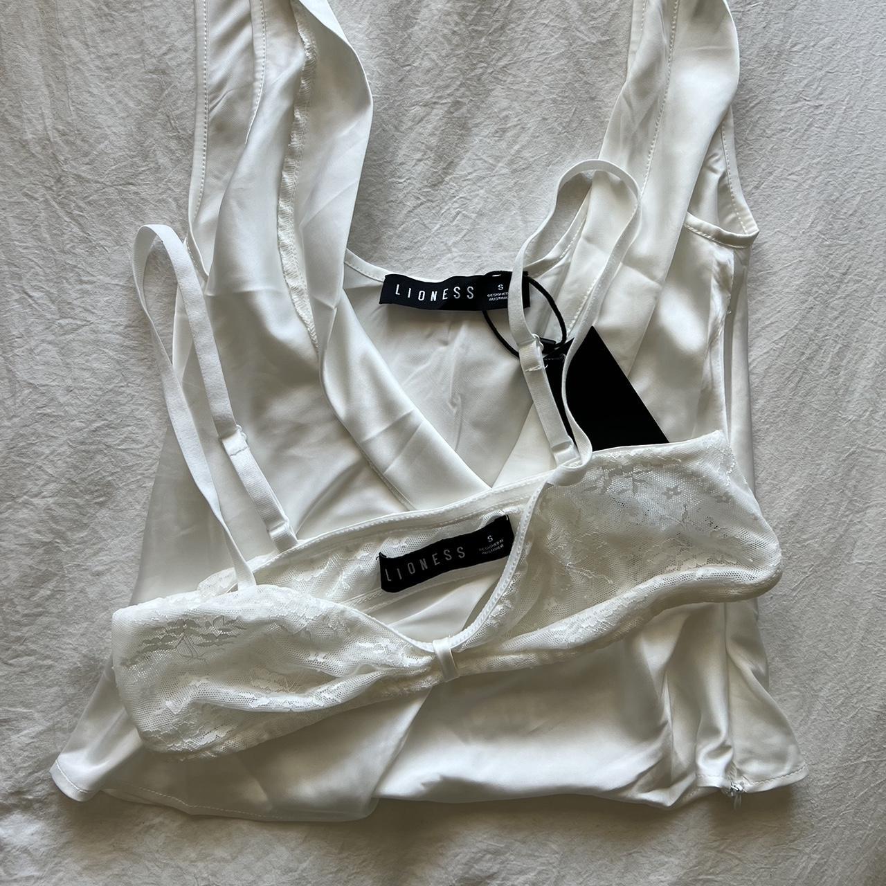 Lioness Delilah Top in Porcelain Never worn! Brand... - Depop