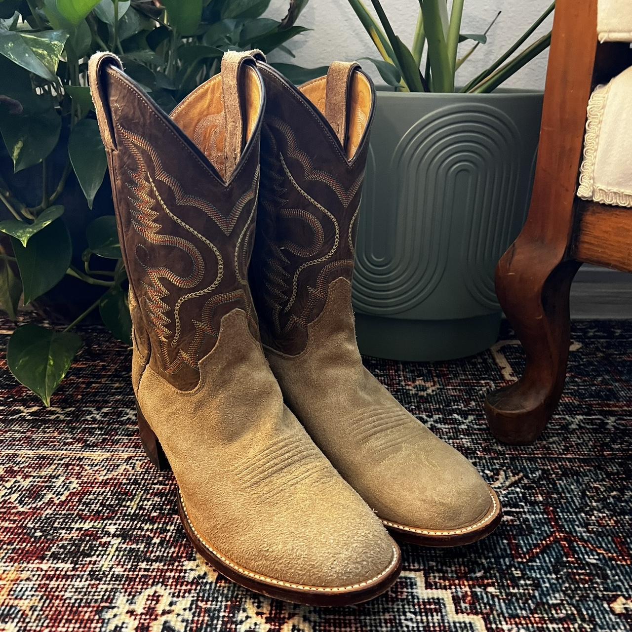 Justin suede cowboy boots best sale