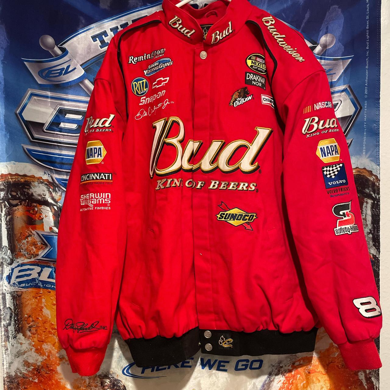 Dale Earnhardt Jr Budweiser Chase Sweatshirt Sz M 90s selling NASCAR