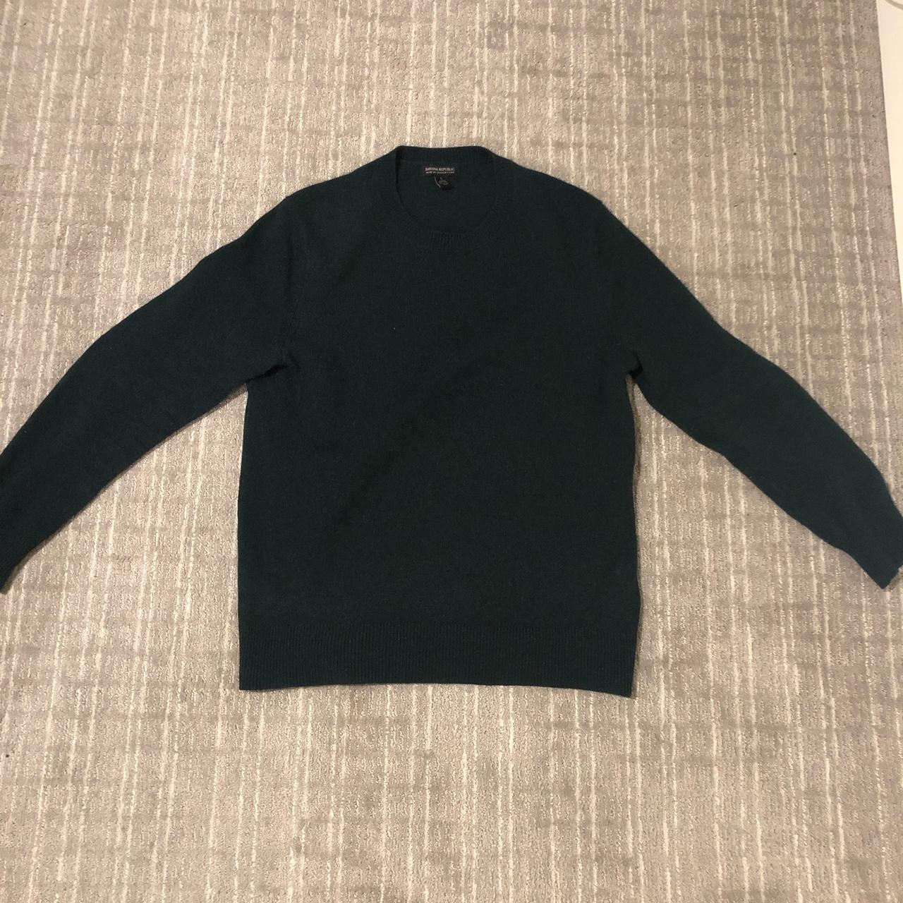 Banana Republic Italian merino wool sweater, forest... - Depop