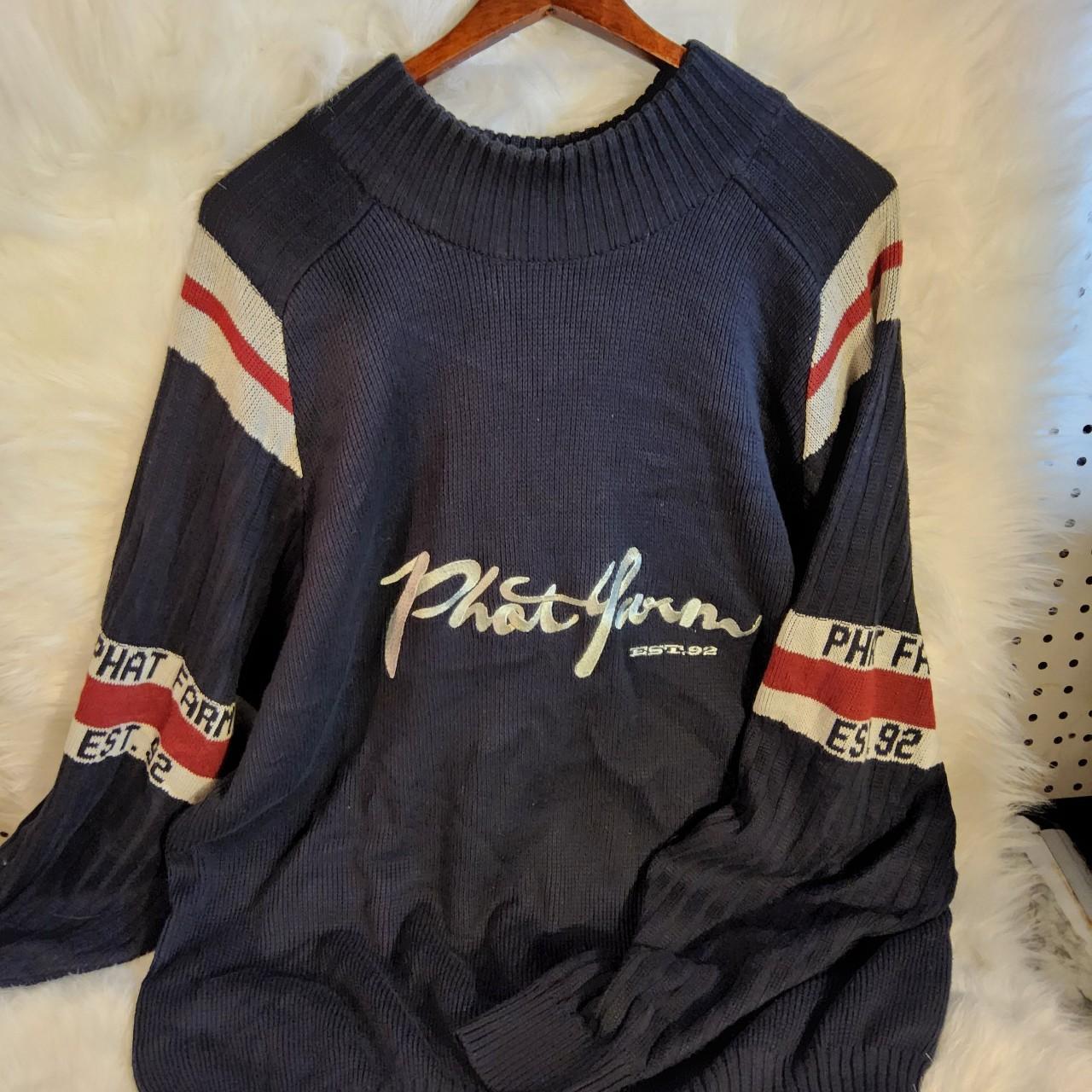 トップス VTG 90s yfm hemline jumper Vintage Y2K / 90s Phat Farm Sweater Mens XXL to | Depop