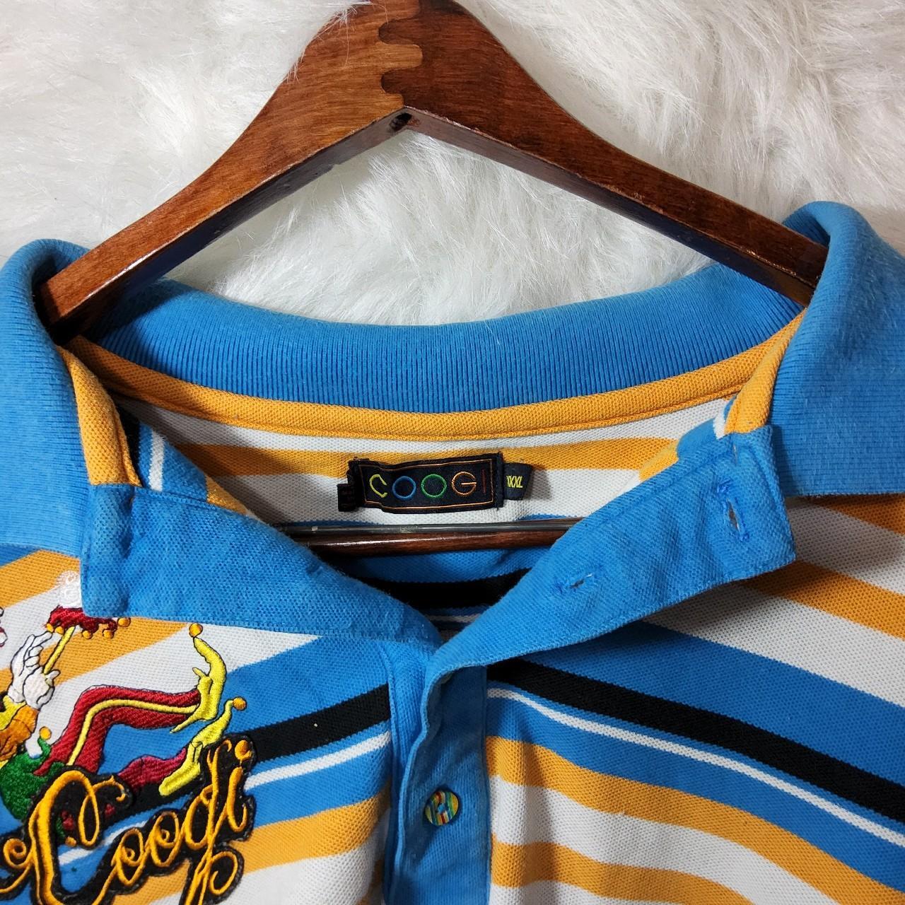 Coogi striped Jester King Polo orders shirt sz 5XL