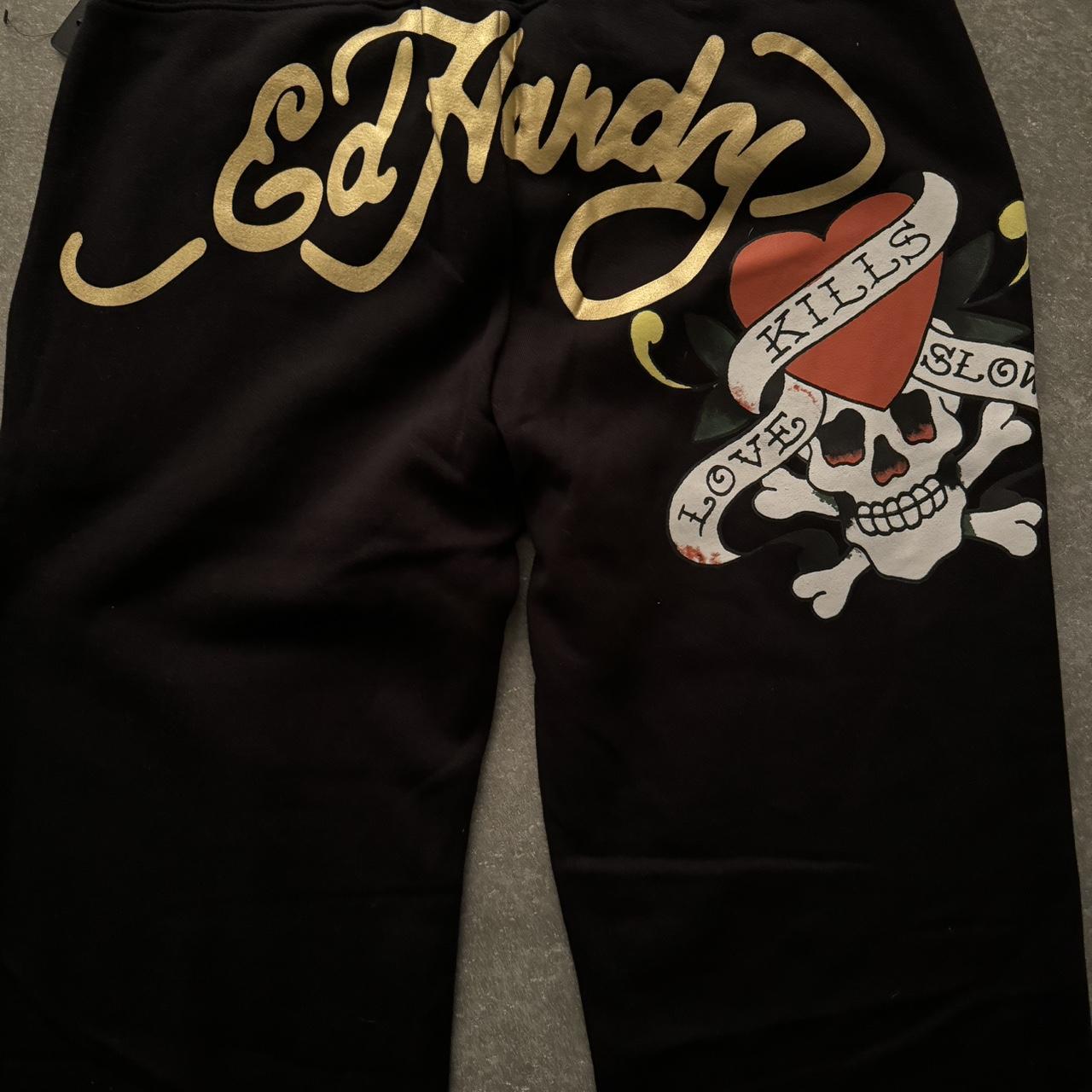 Ed Hardy Sweatpants Never Worn Size Depop