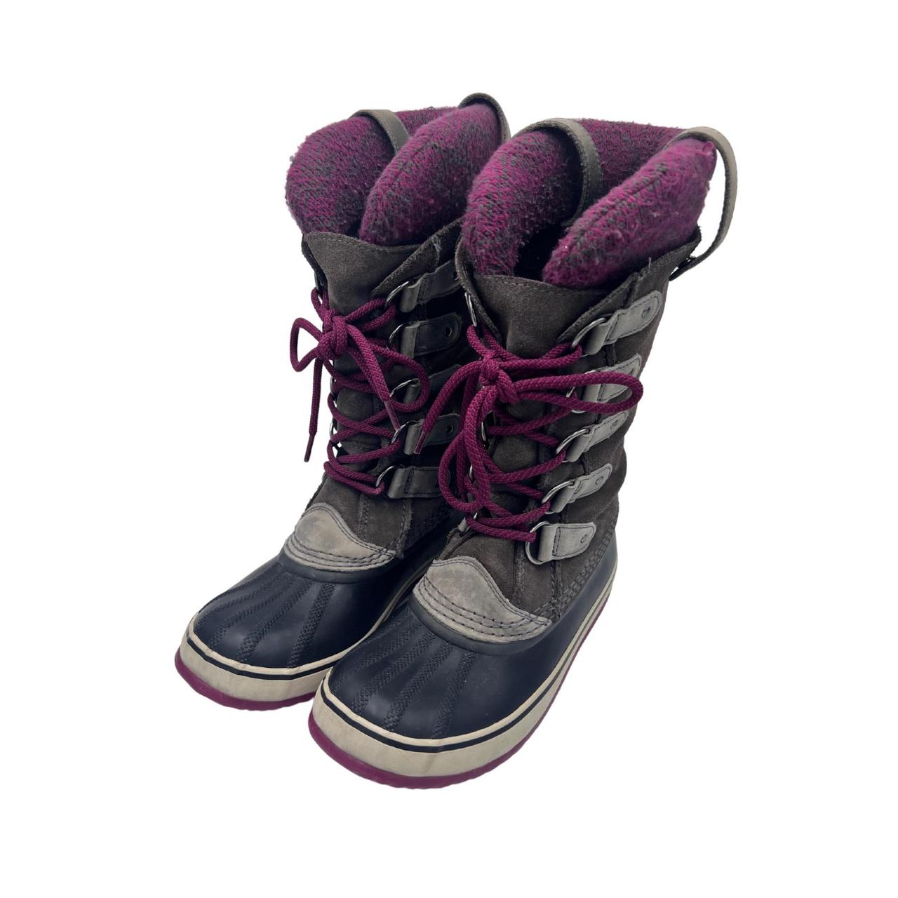 Sorel Women's Grey and Purple Boots (6)