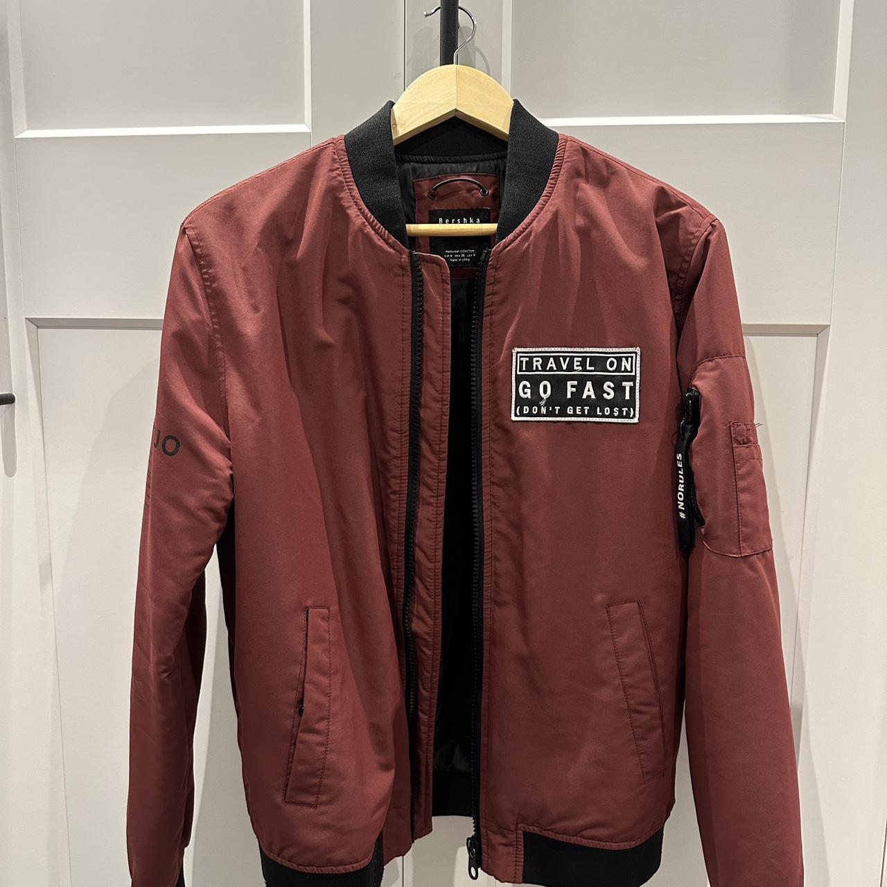 Red Nba Bomber Jacket Bershka Olive Green Flight Jacket Size Large (L)