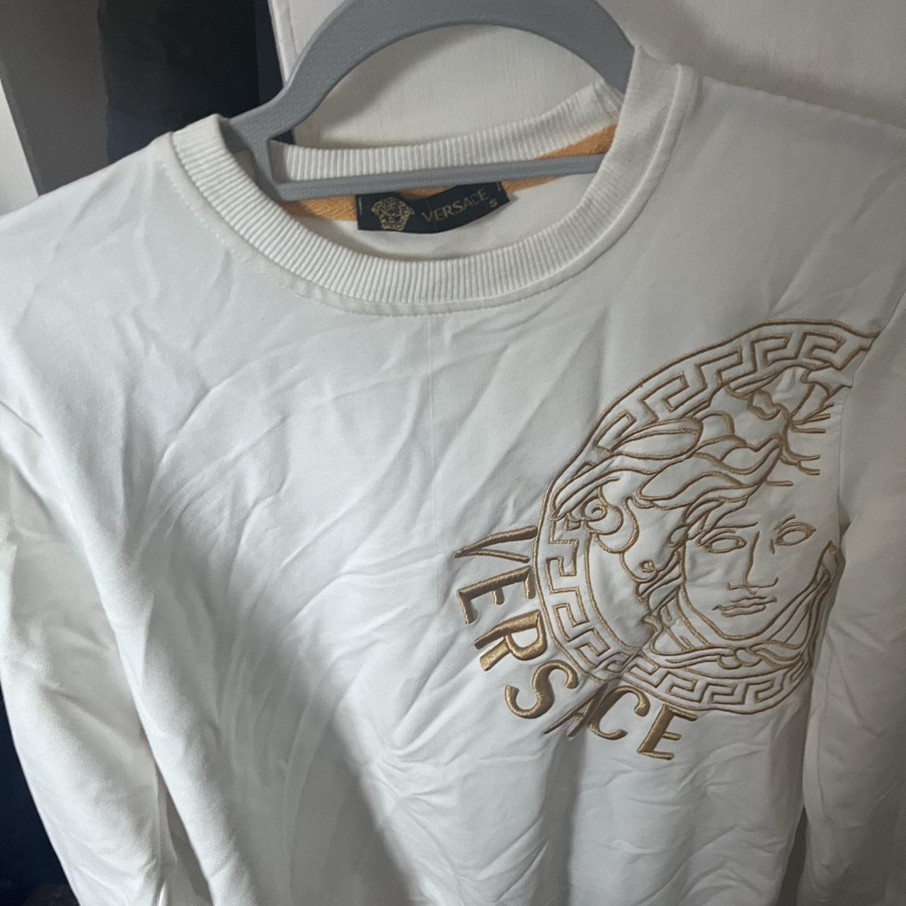 White shop versace jumper