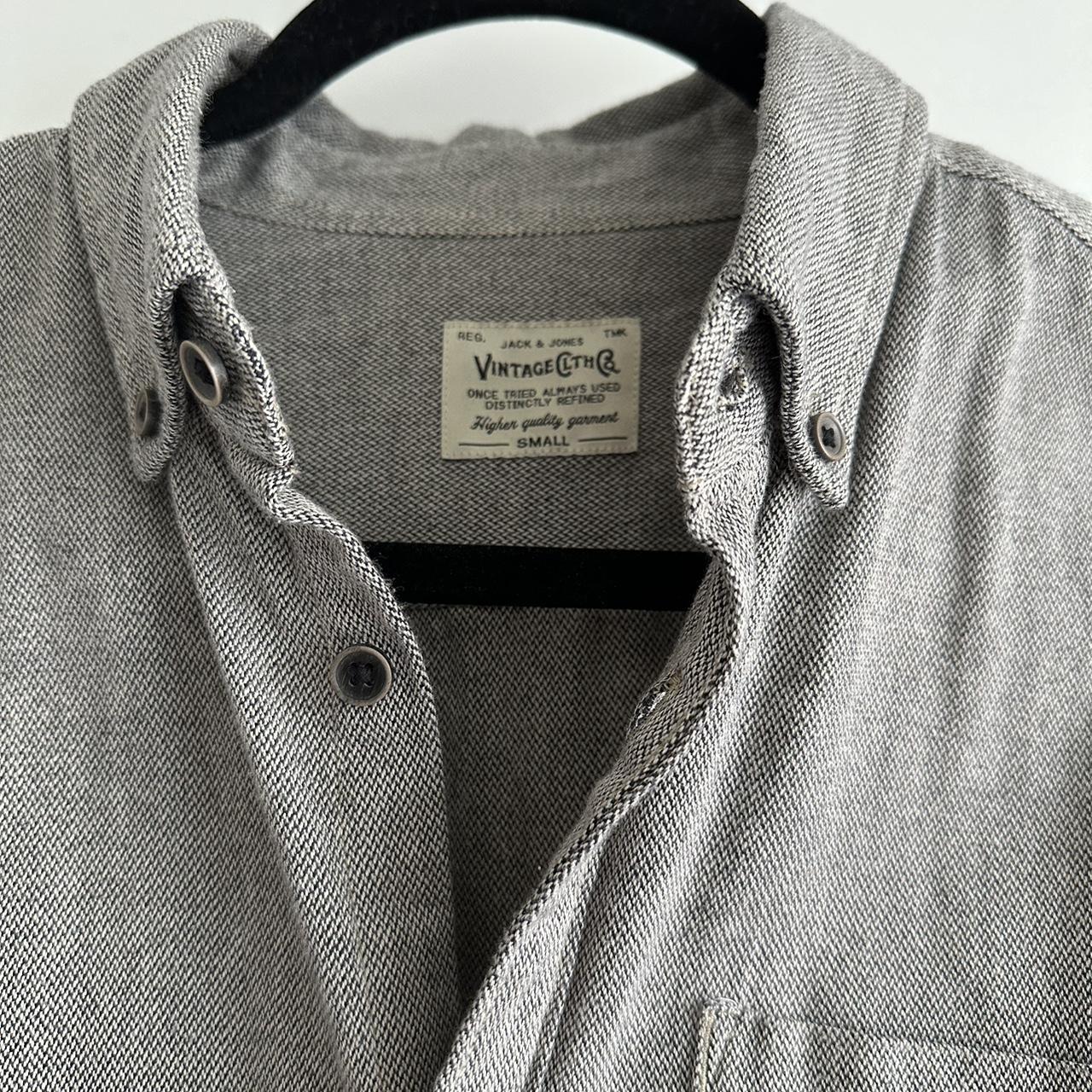 Jack and Jones vintage cloth in men’s small and grey... - Depop