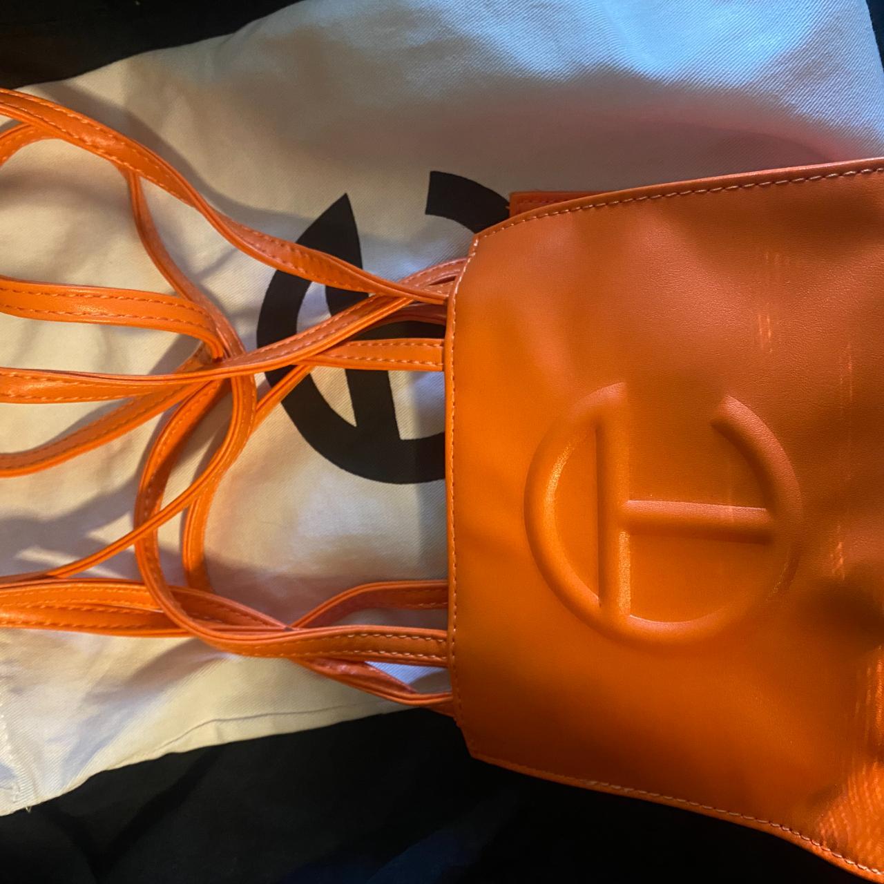 Telfar Small Orange hot Shopping Bag