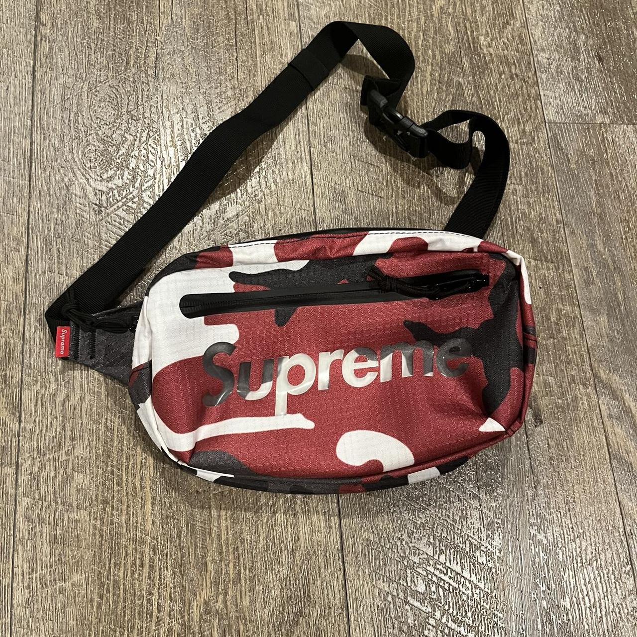 Supreme red camo sling bag #supreme #bag #camo - Depop