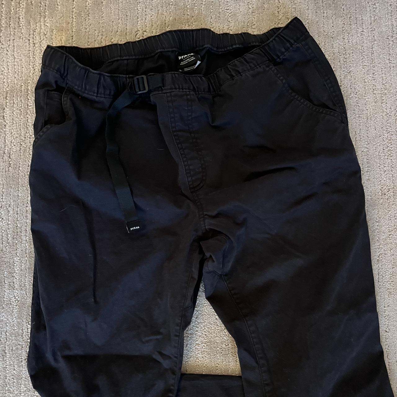 Black PrAna jogger pants - Depop