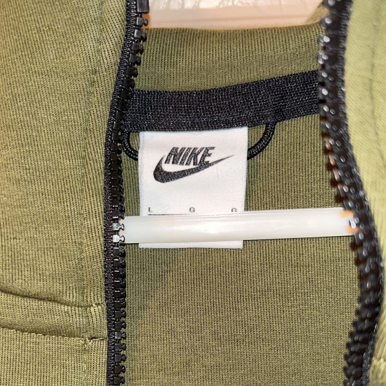 Nike Tech Fleece Jacket dark green Size L - Depop