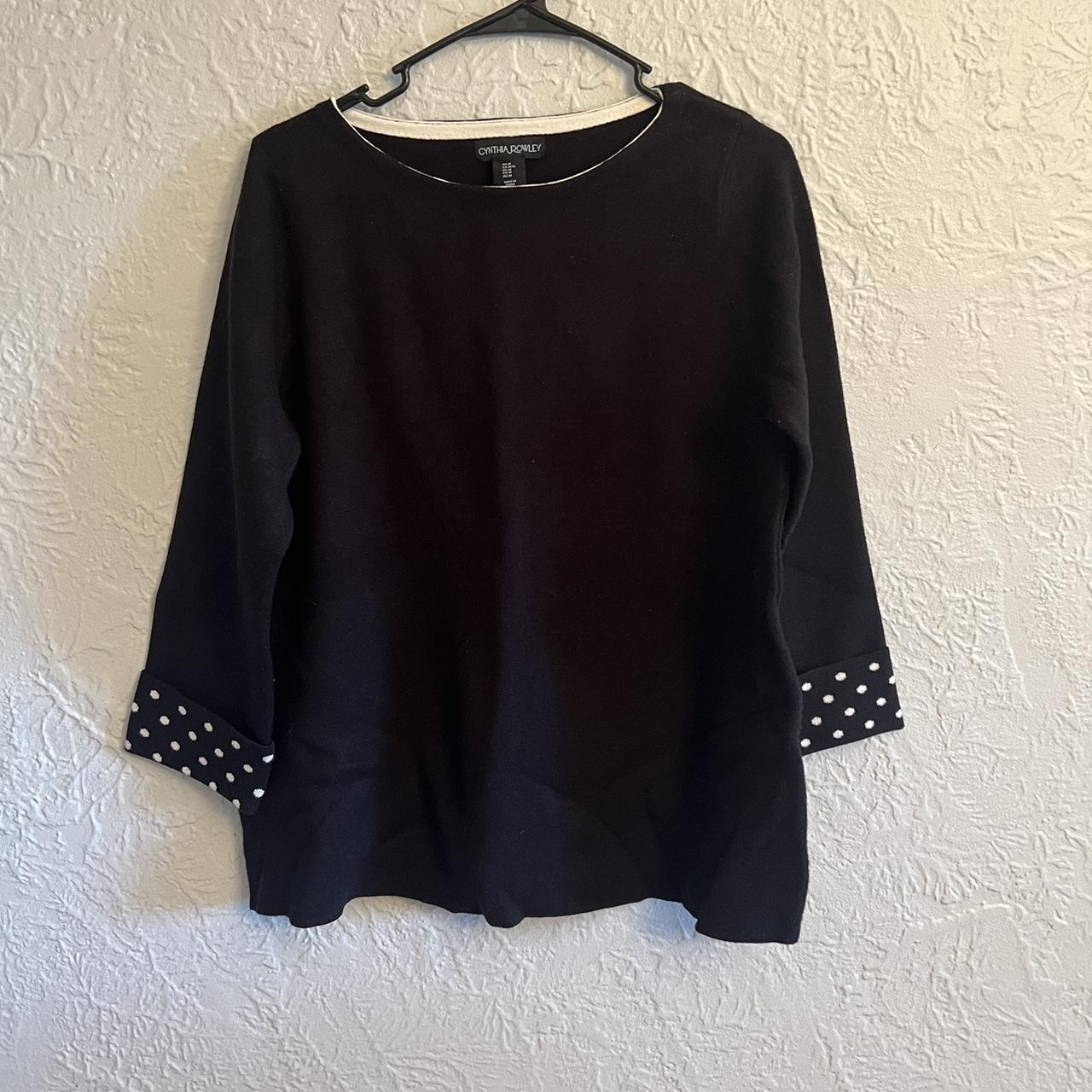 Anthropology Cynthia Rowley Black Sweater - Size... - Depop