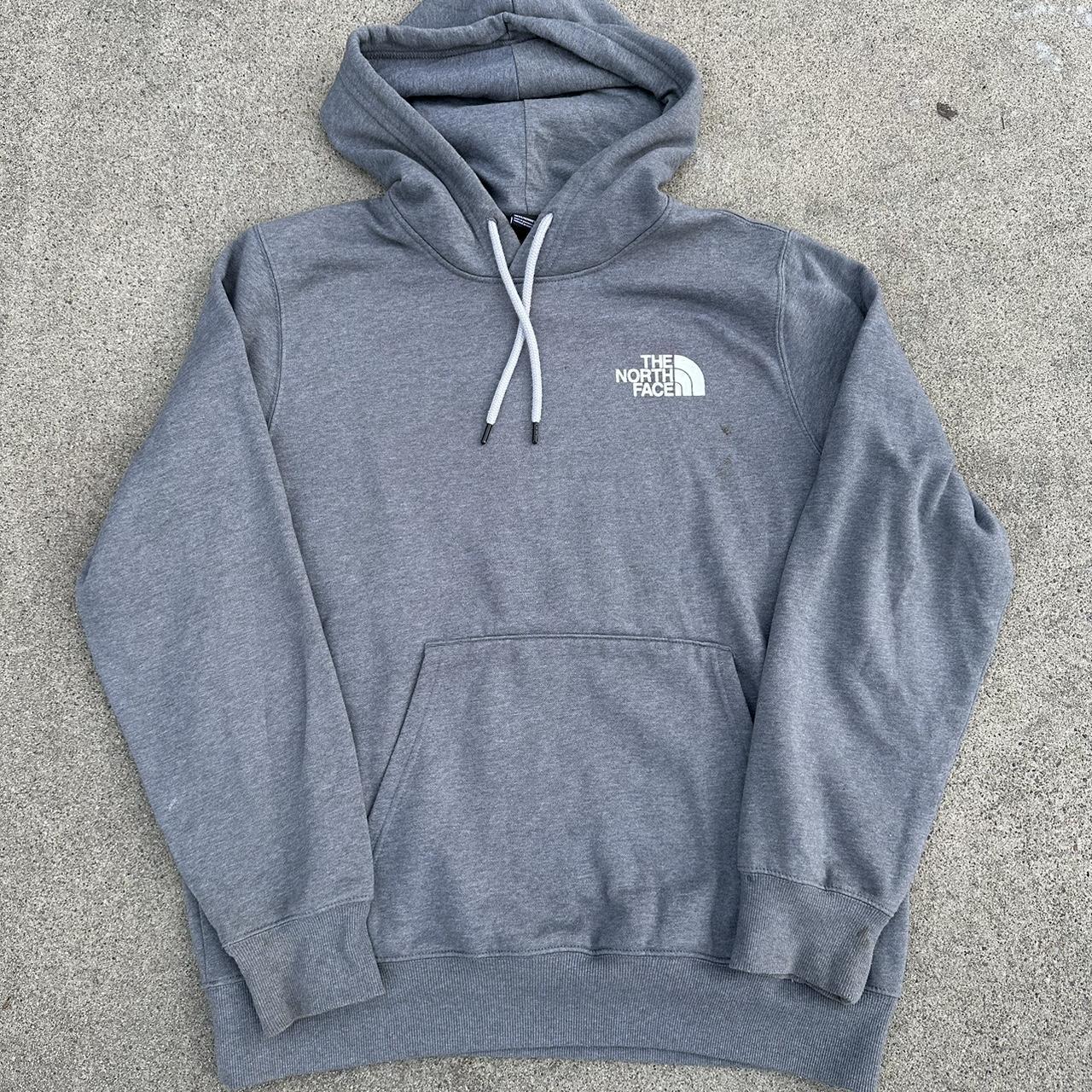 North face dark grey on sale hoodie