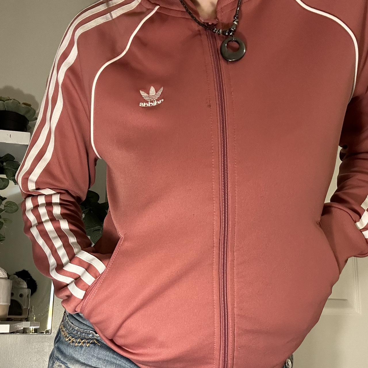 Ash pink adidas jacket online