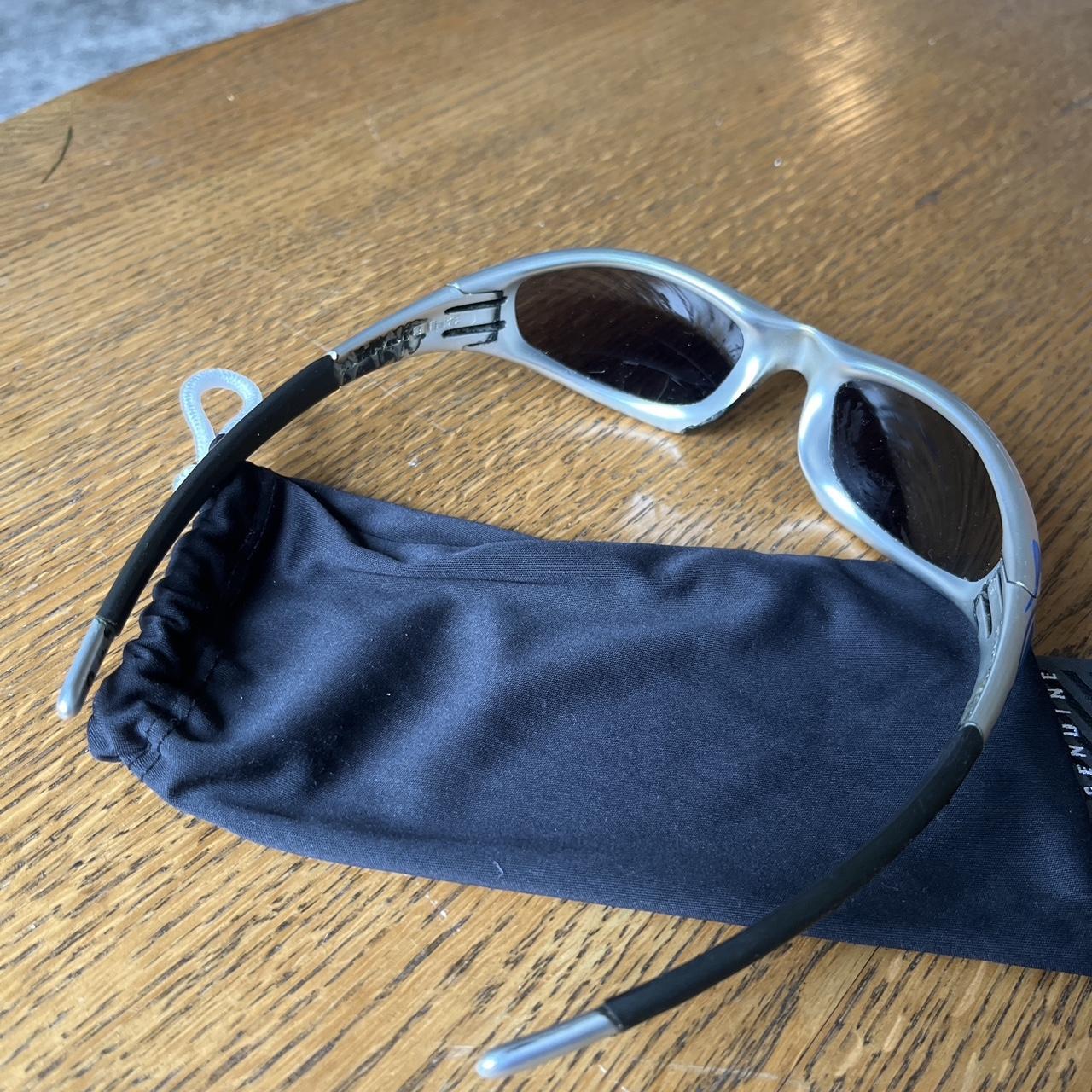 Vintage Oakley Straight Jacket Blue Flames! Great... Depop