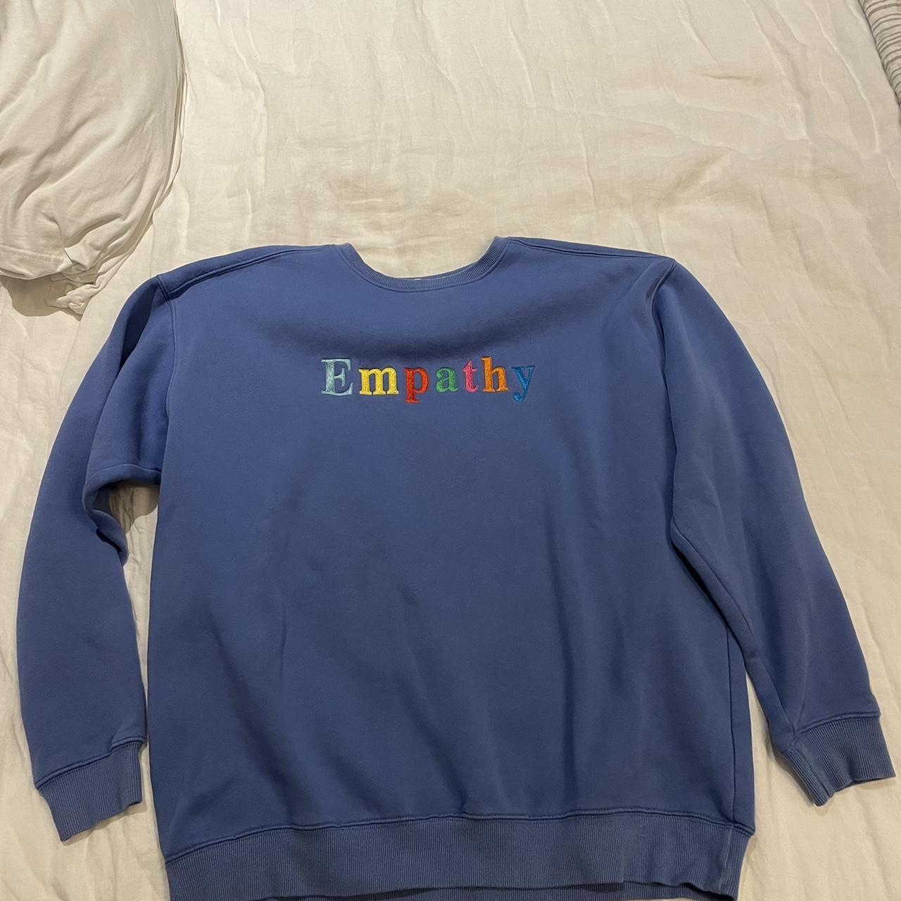 Crewneck Deals Blue Empathy Sweatshirt Empathy Always Royal Blue