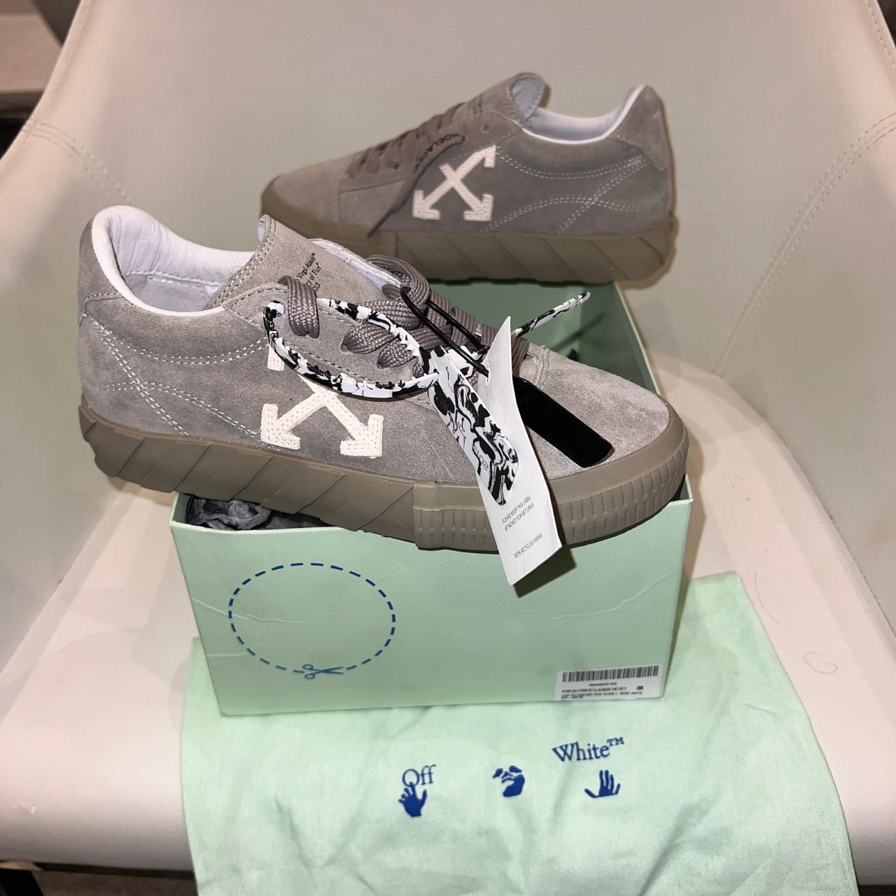 Off-White Vulcanized Cow Suede Depop