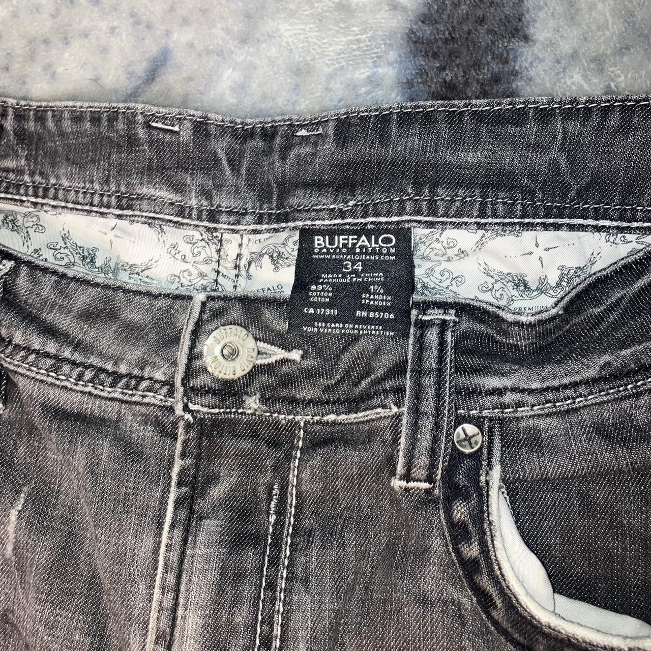 BUFFALO DAVID BITTON Black and washed denim,