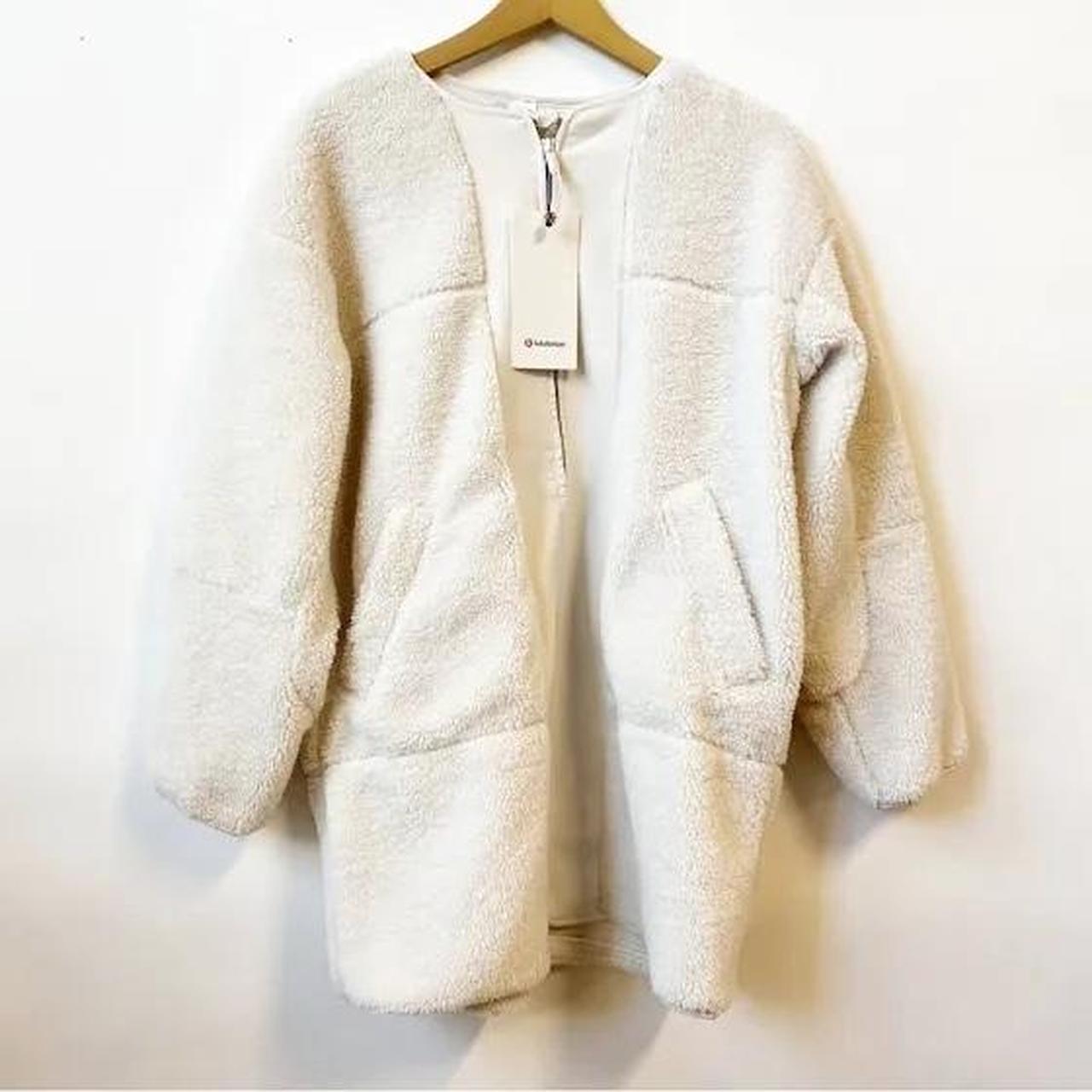 NWT Lululemon white hot wool coat