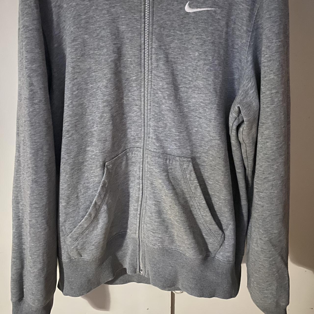 mens grey nike hoodie zip