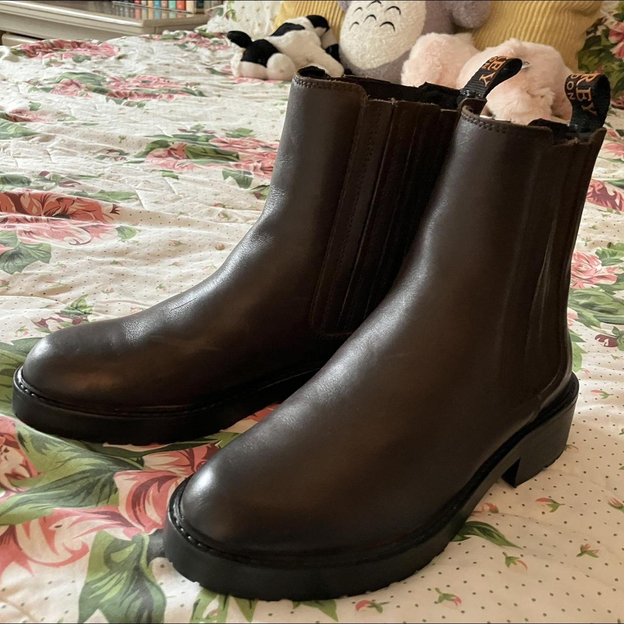 Brown Fall Boots Depop