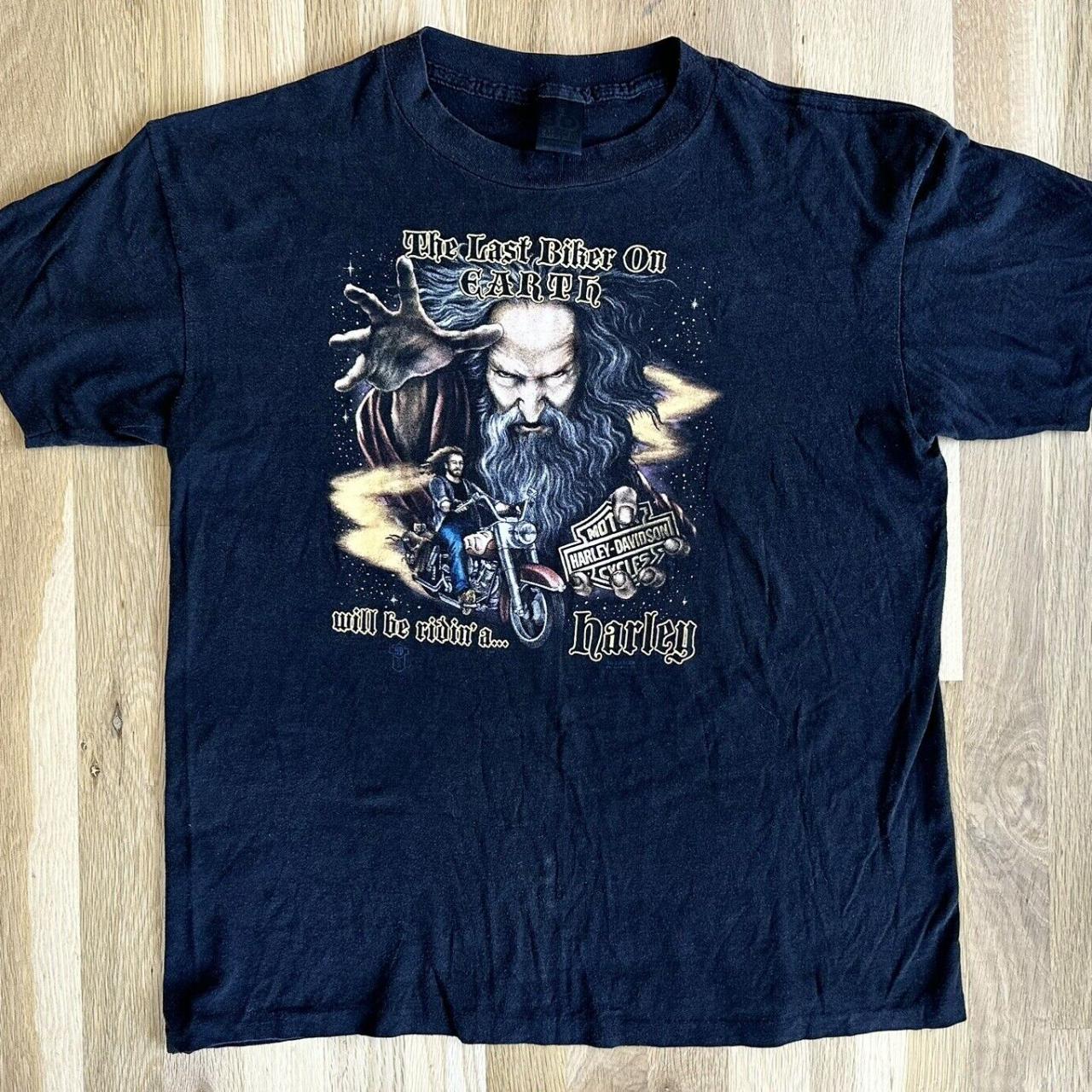 Vintage Harley Davidson "Last Biker on Earth" 3D... Depop