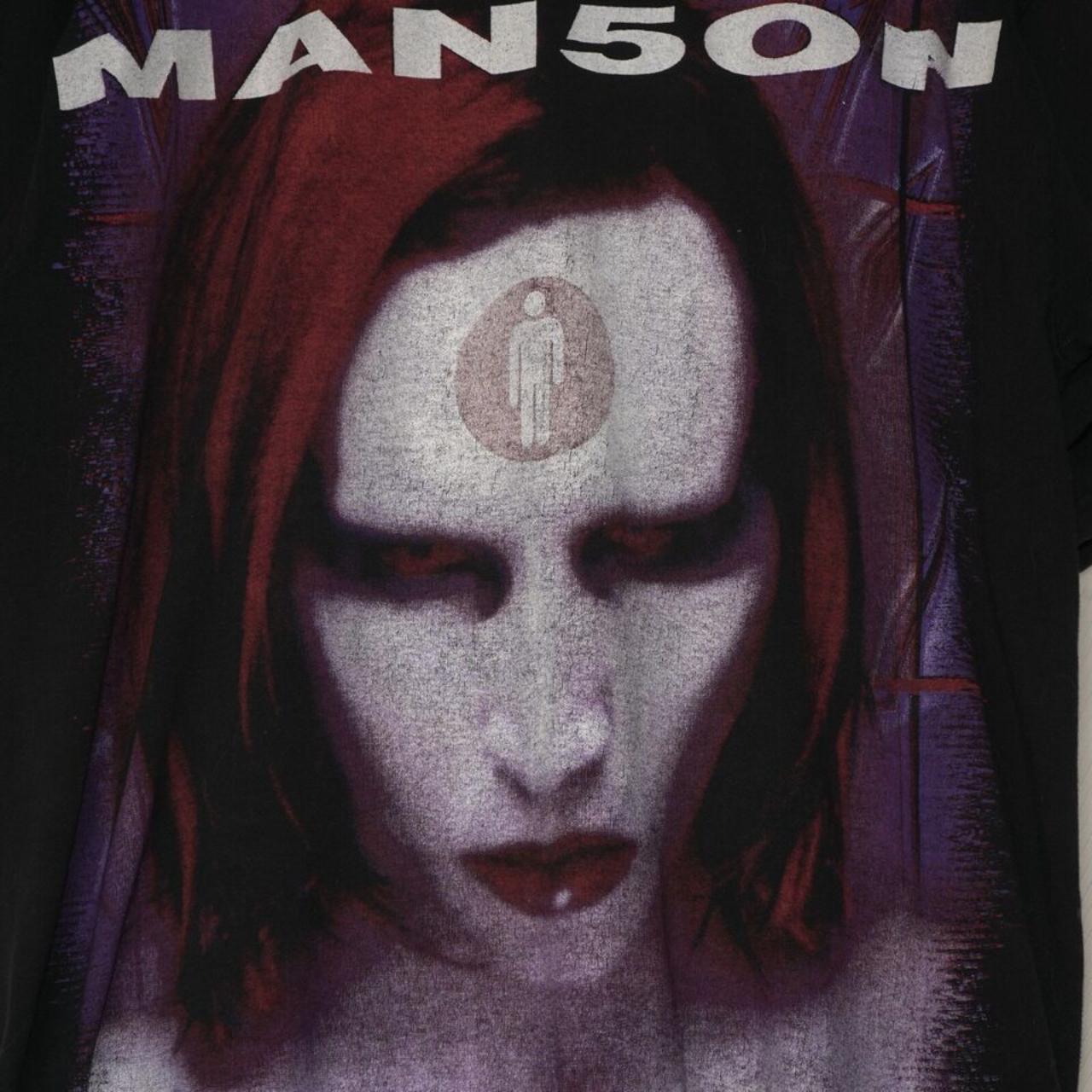 Vtg Marilyn Manson Mechanical Animals All Over Print | Depop