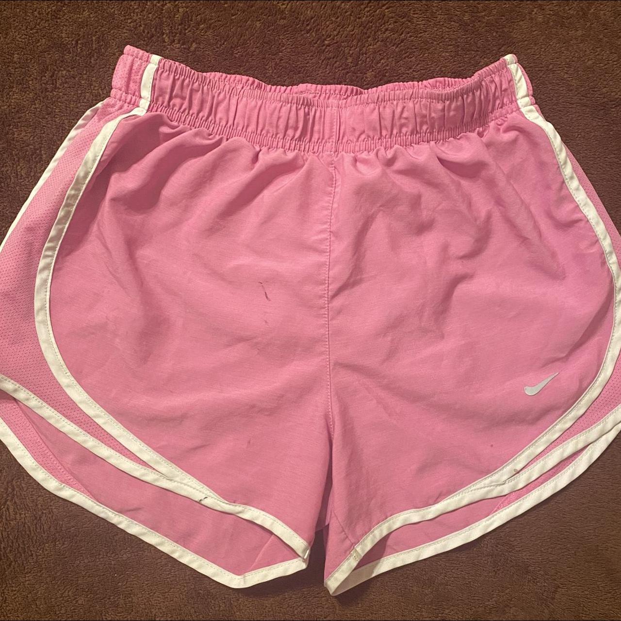 *Xs Pink Nike Dri-Fit shorts *Barely worn *Small... - Depop