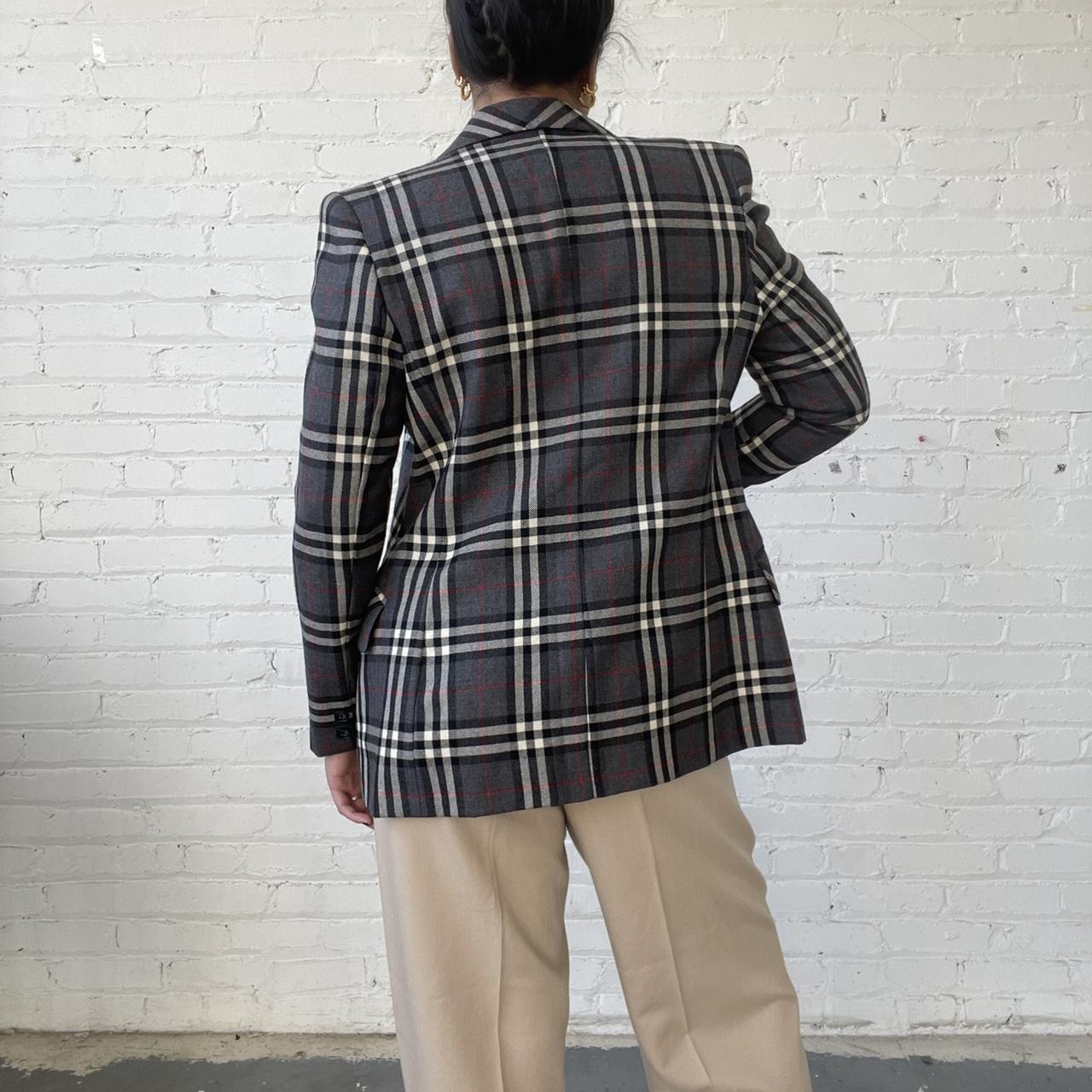 Vintage 90s Escada jacket. Herringbone pattern baby - Depop