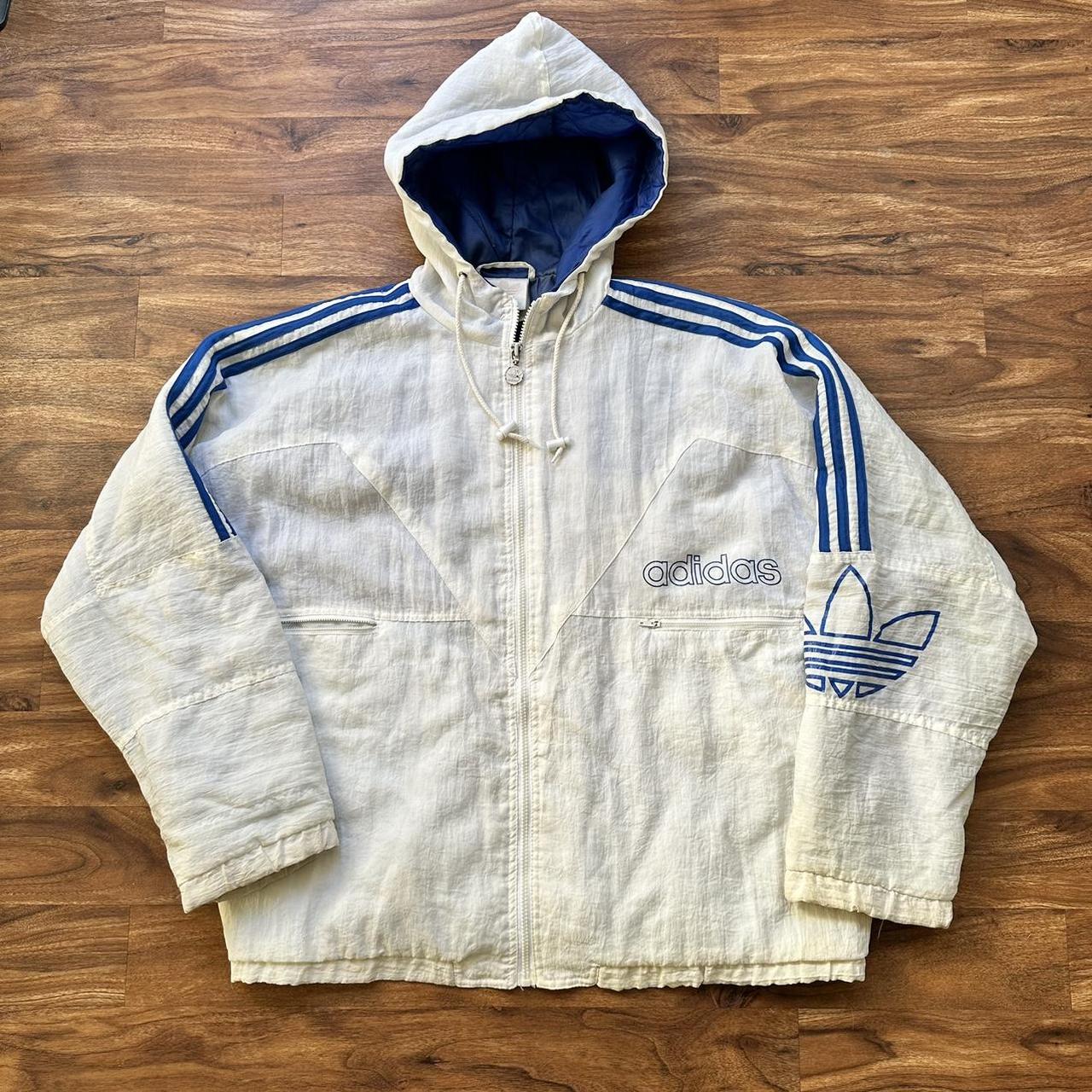 1990s puffed sleeves hooded jacket