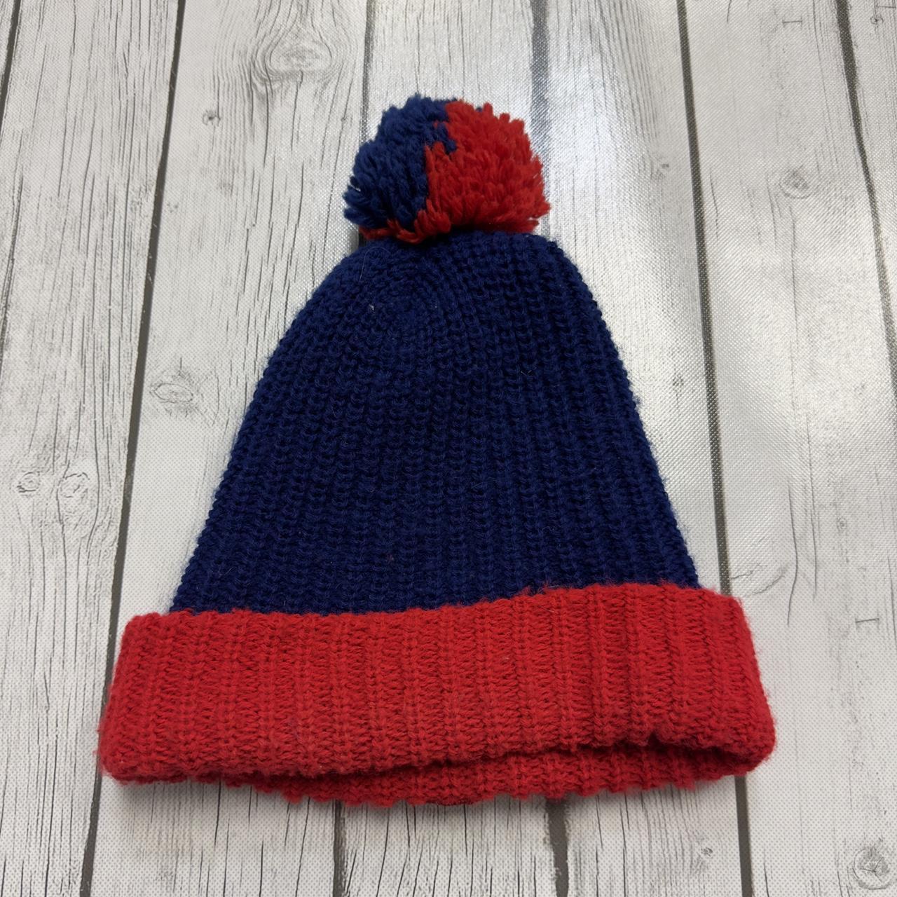 Vintage New York Giants beanie hat in blue. From the - Depop