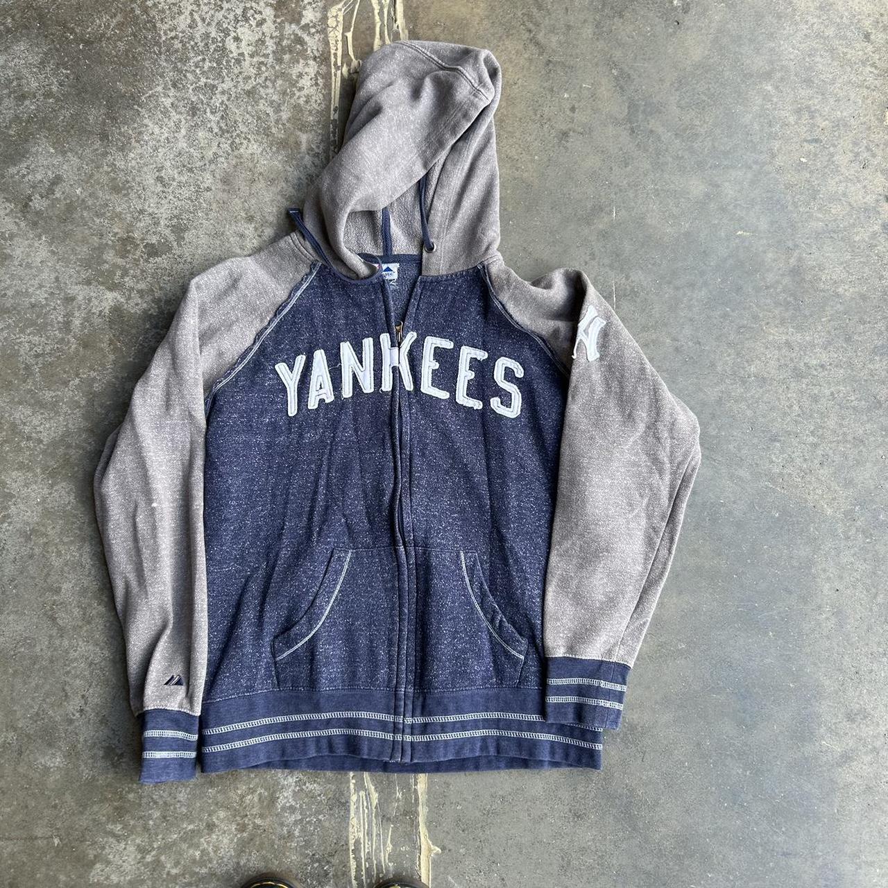 2010 majestic New York Yankees zip up hoodie... Depop