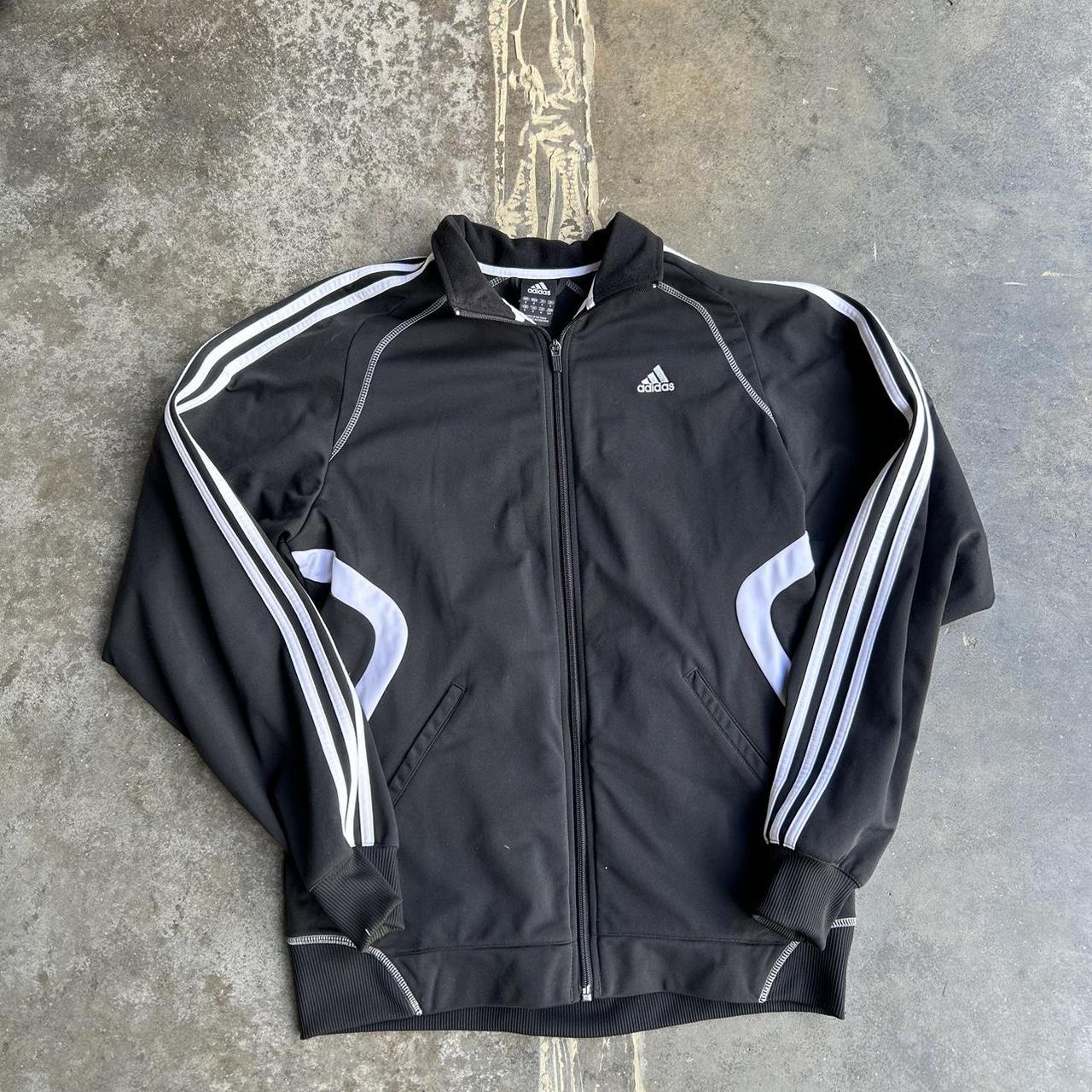 2009 Adidas zip up soccer jacket size small,... - Depop